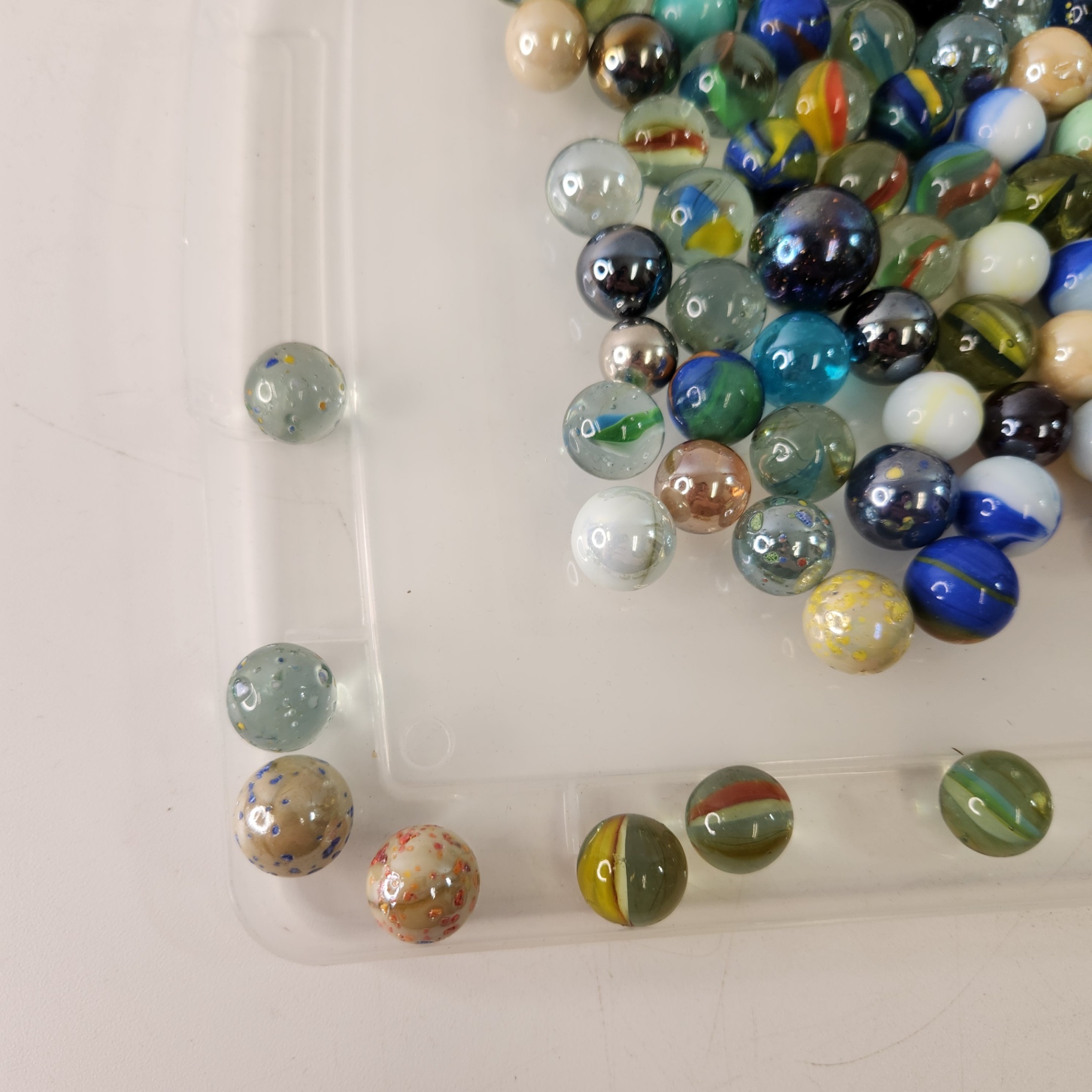 Assorted Glass Marbles Various Colours Sizes - image 2 of 7