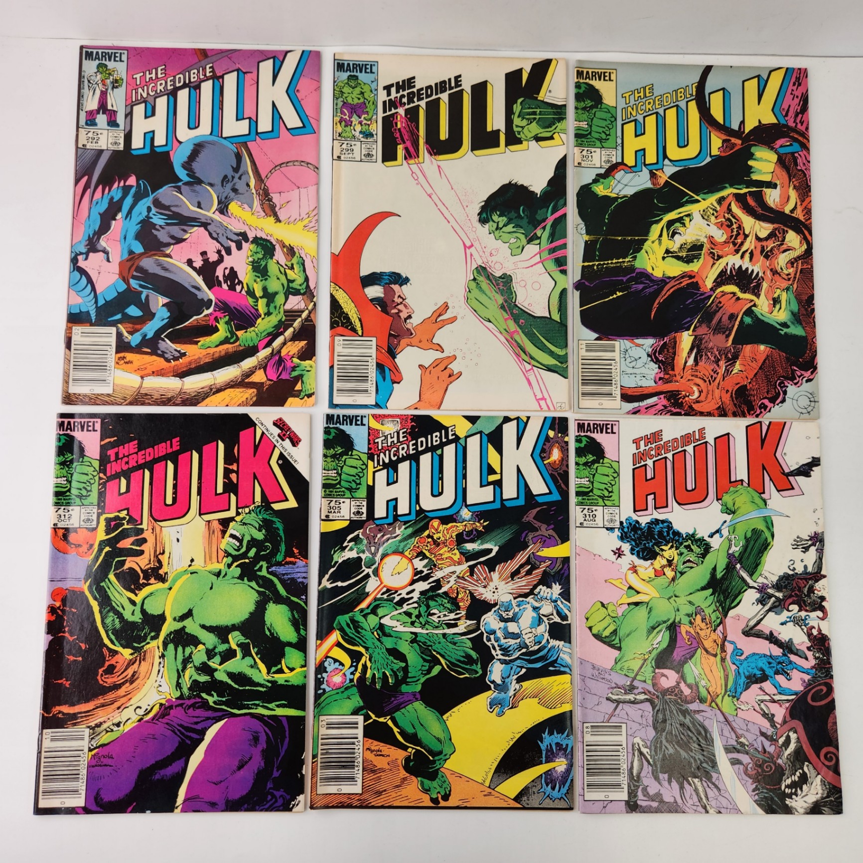 Incredible Hulk CPV #292, 299, 301, 305, 310, 312 - image 1 of 5