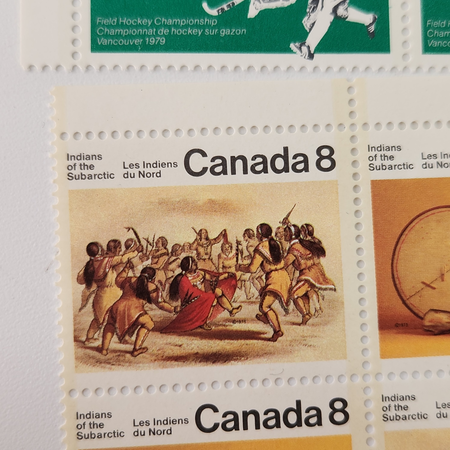 100+ Assorted 1970's Canada Post Stamps Christmas Field Hockey - image 4 of 5