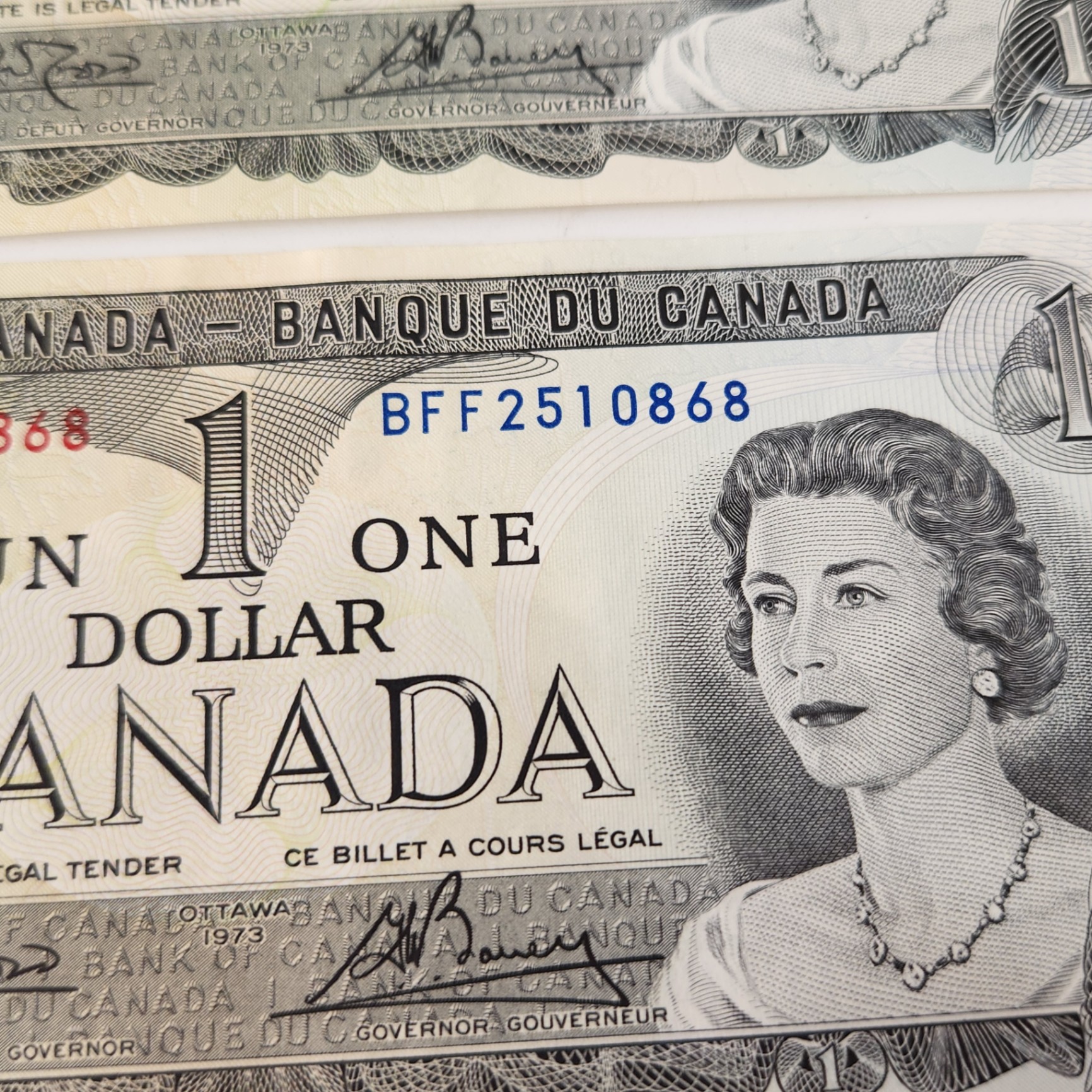 1973 Canadian $1 Notes Sequencial Pairs - image 5 of 7