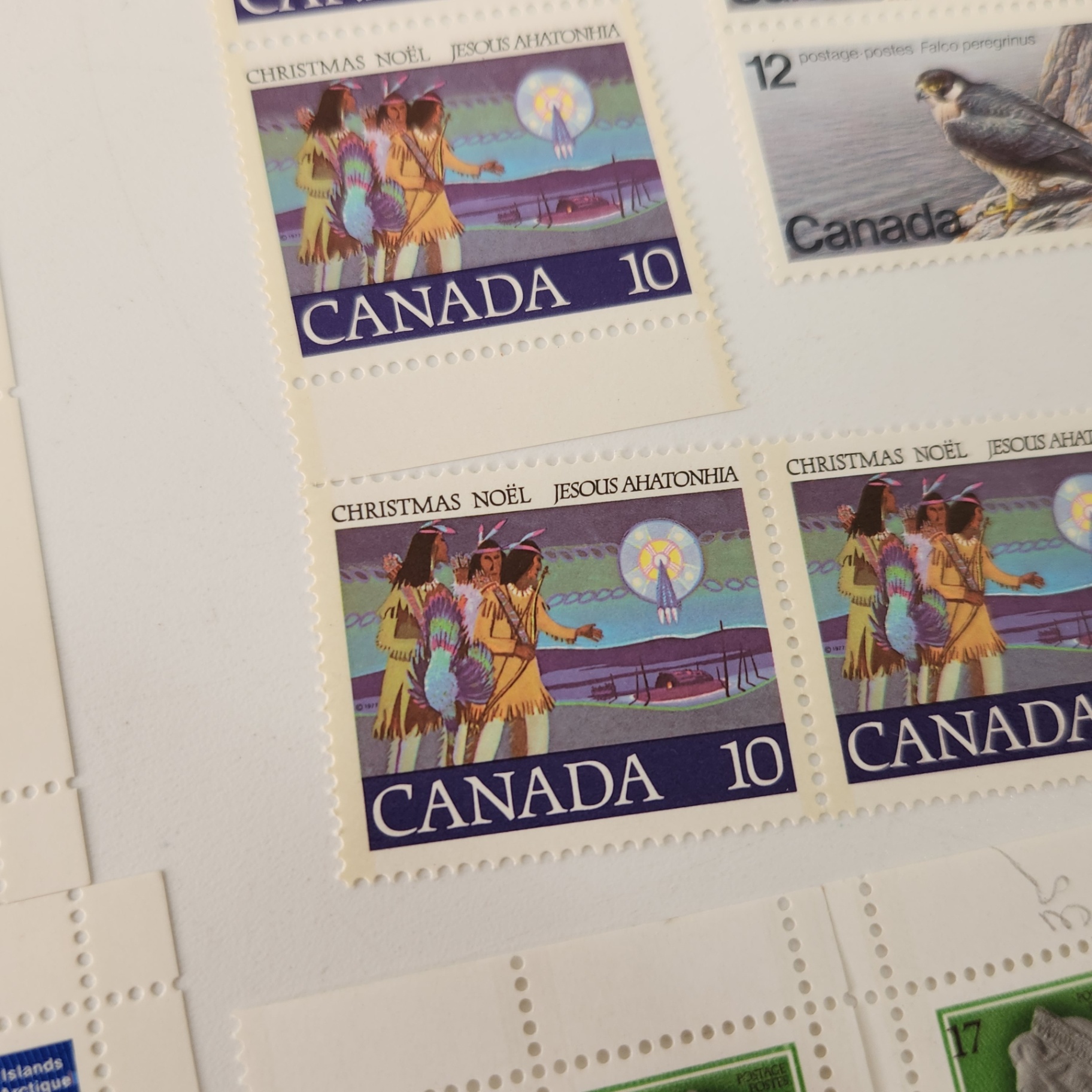 100+ 1970s Canada Post Stamps Christmas Falcon Arctic Islands - image 4 of 7