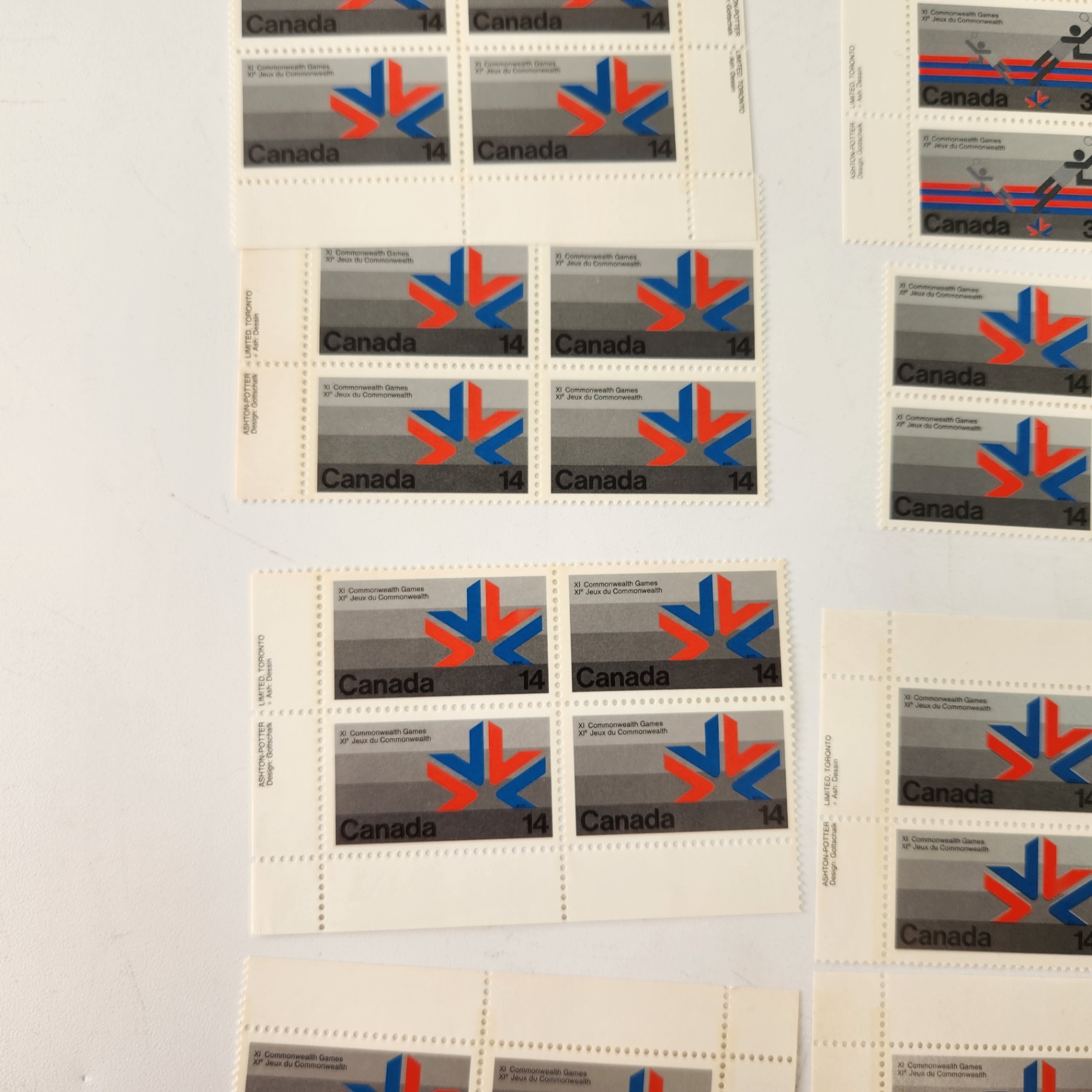 126 Commonwealth Games Canada Post Stamps - image 4 of 5