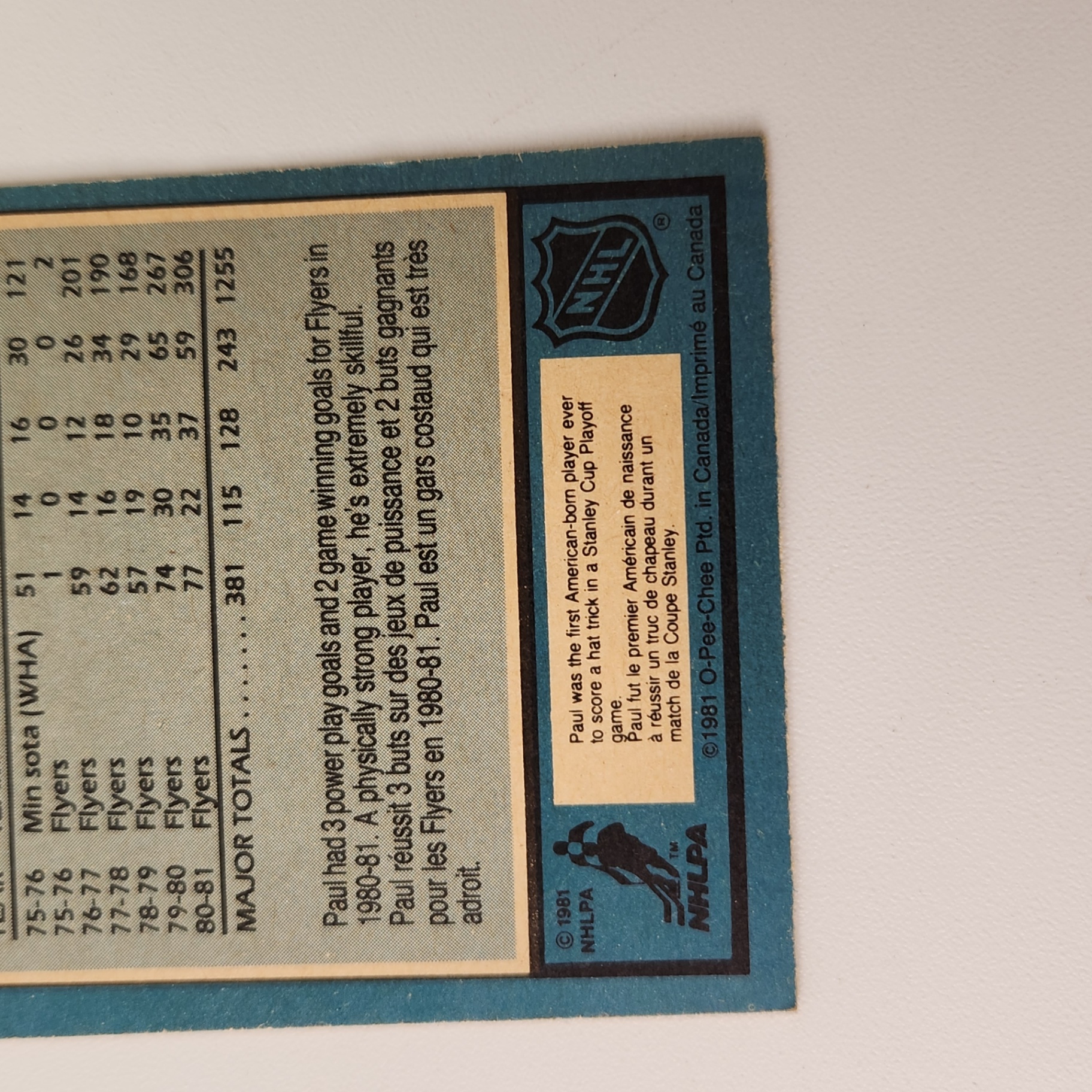 1981 O-Pee-Chee Hockey Trading Cards - image 6 of 6