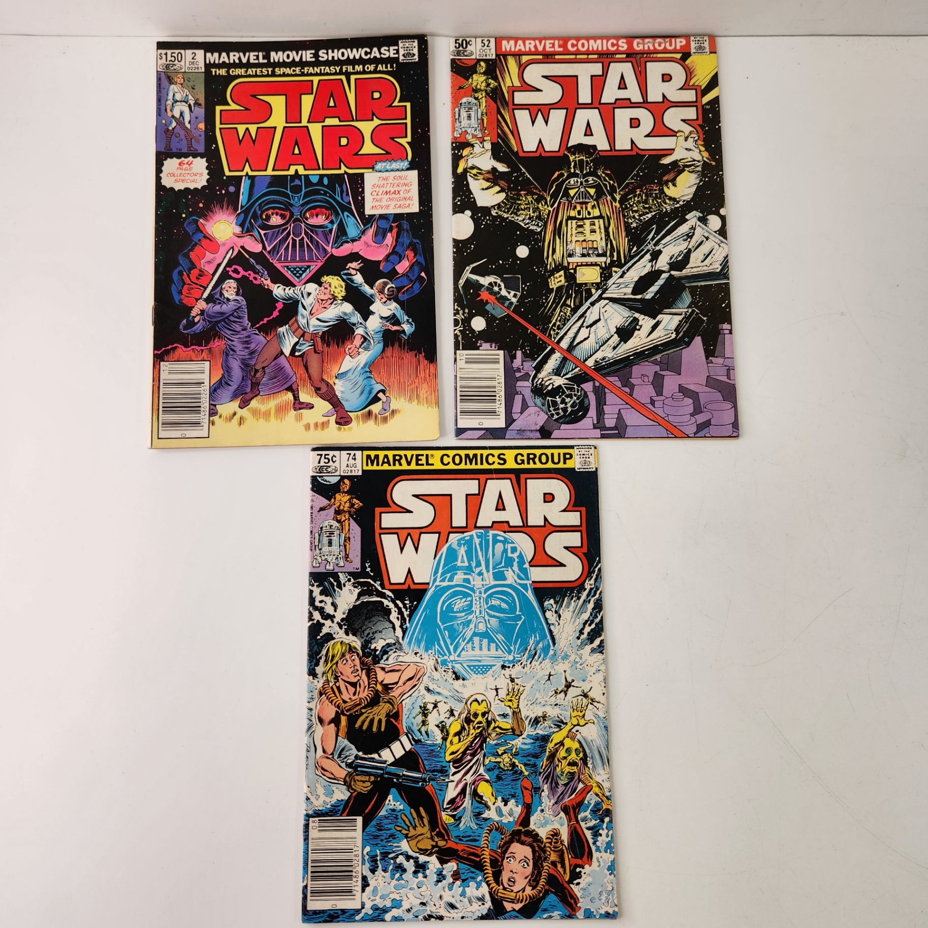 Star Wars #52, 74, Marvel Movie Showcase #2 - image 1 of 3