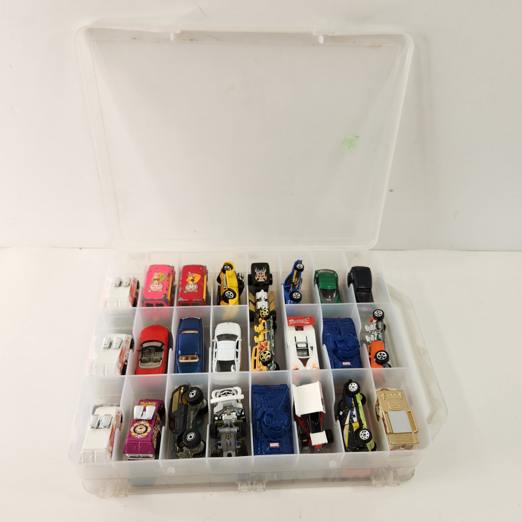 56 Assorted Diecast Toy Cars w/ Case Hot Wheels Matchbox - image 4 of 7