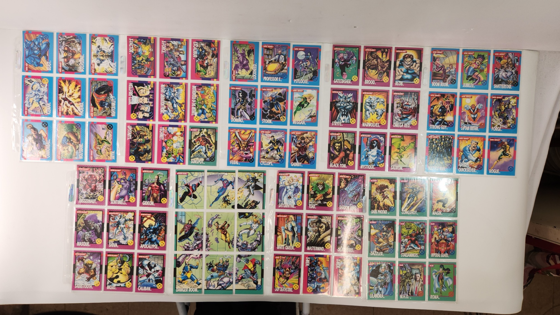 Marvel 1992 X-Men Superheros Supervillains Cards - image 1 of 6