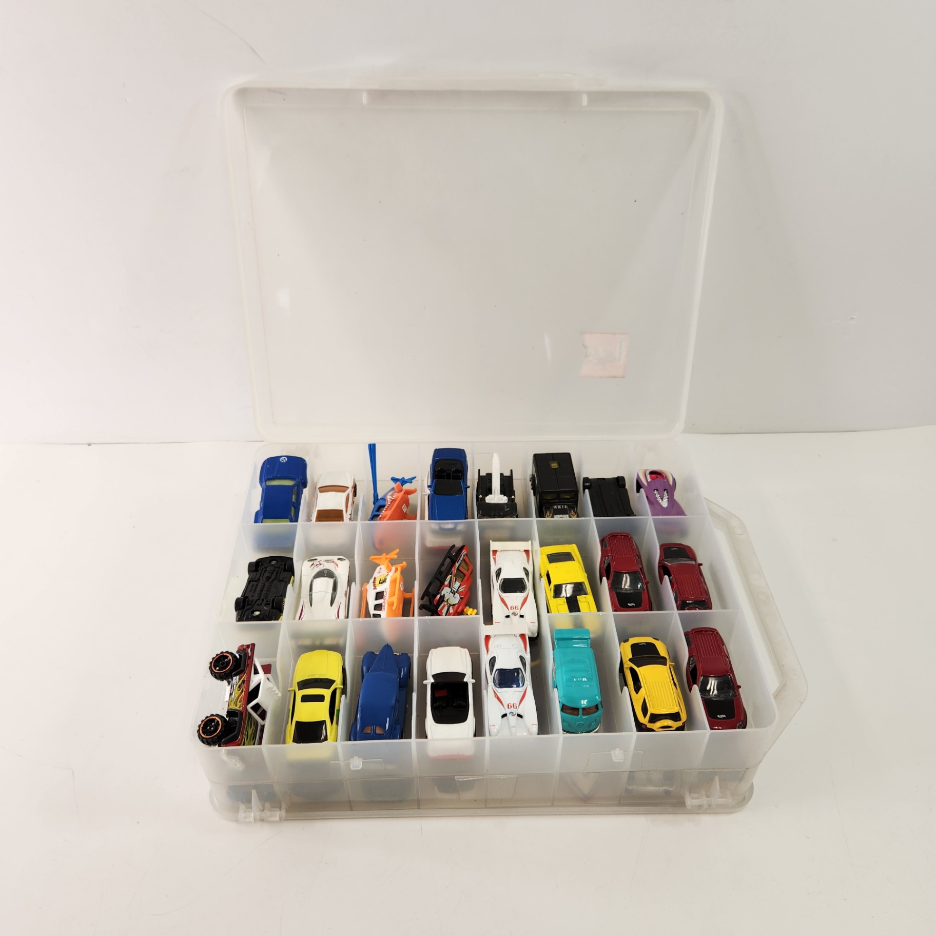Lot of 48 Diecast Toy Cars Matchbox Hot Wheels W/ Case - image 1 of 9