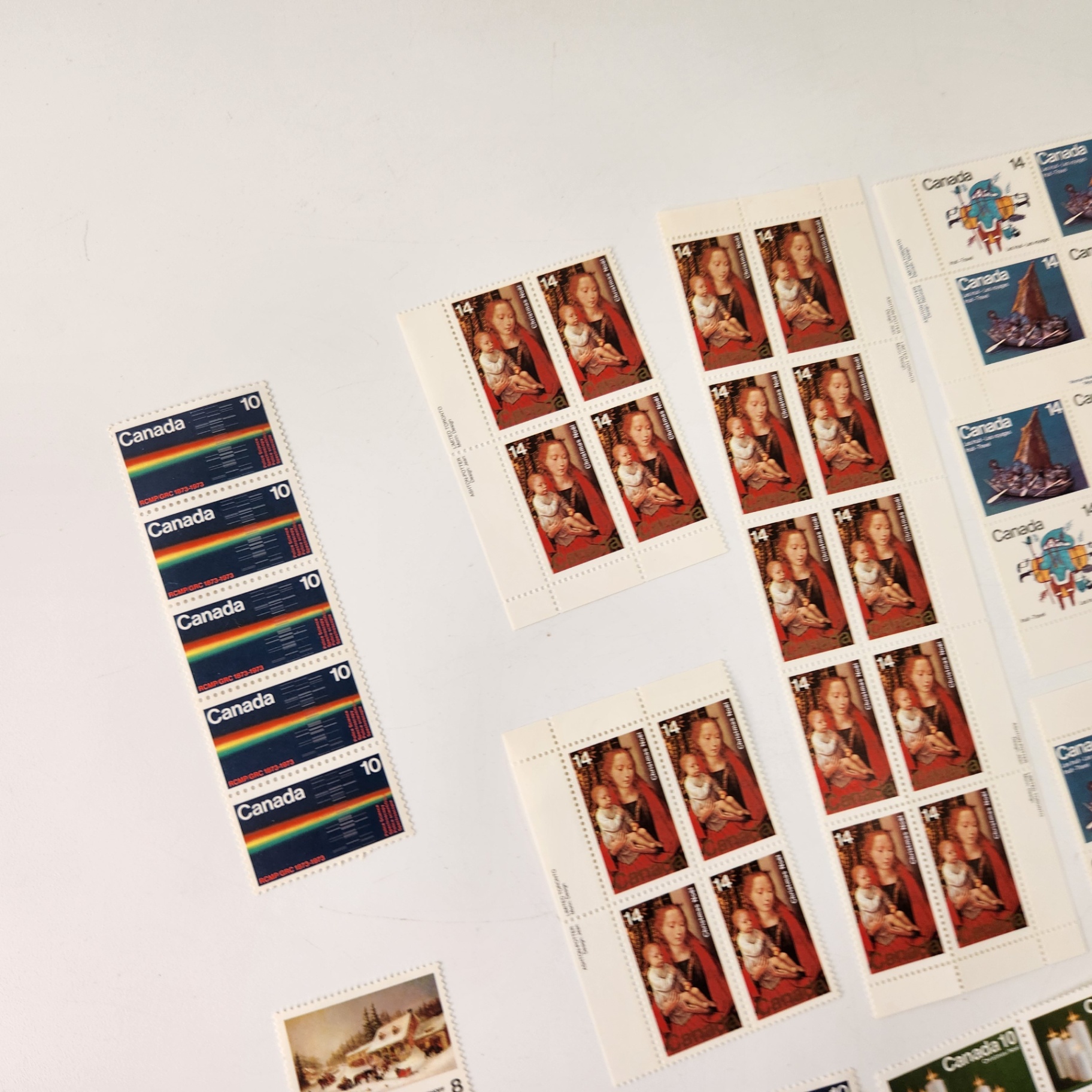 70+ Canada Post Assorted 1970's Stamps Christmas Inuit Queen Elizabeth - image 2 of 8