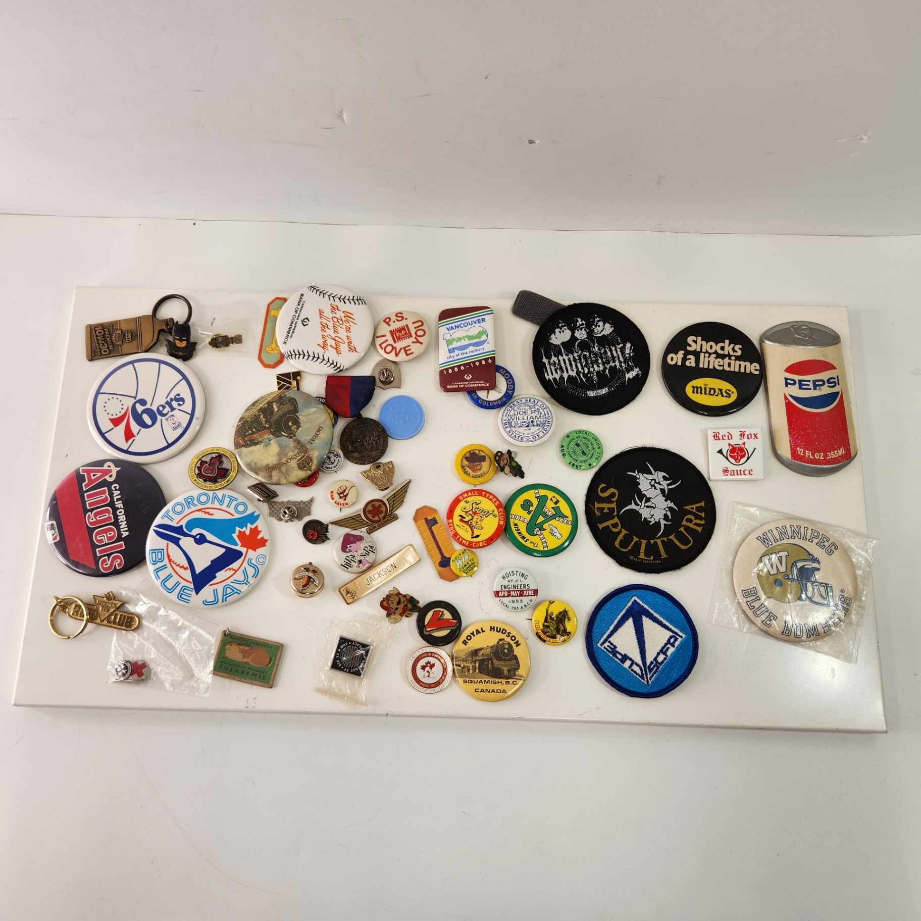 Assorted Canadian/American Pins + Patches - image 1 of 8