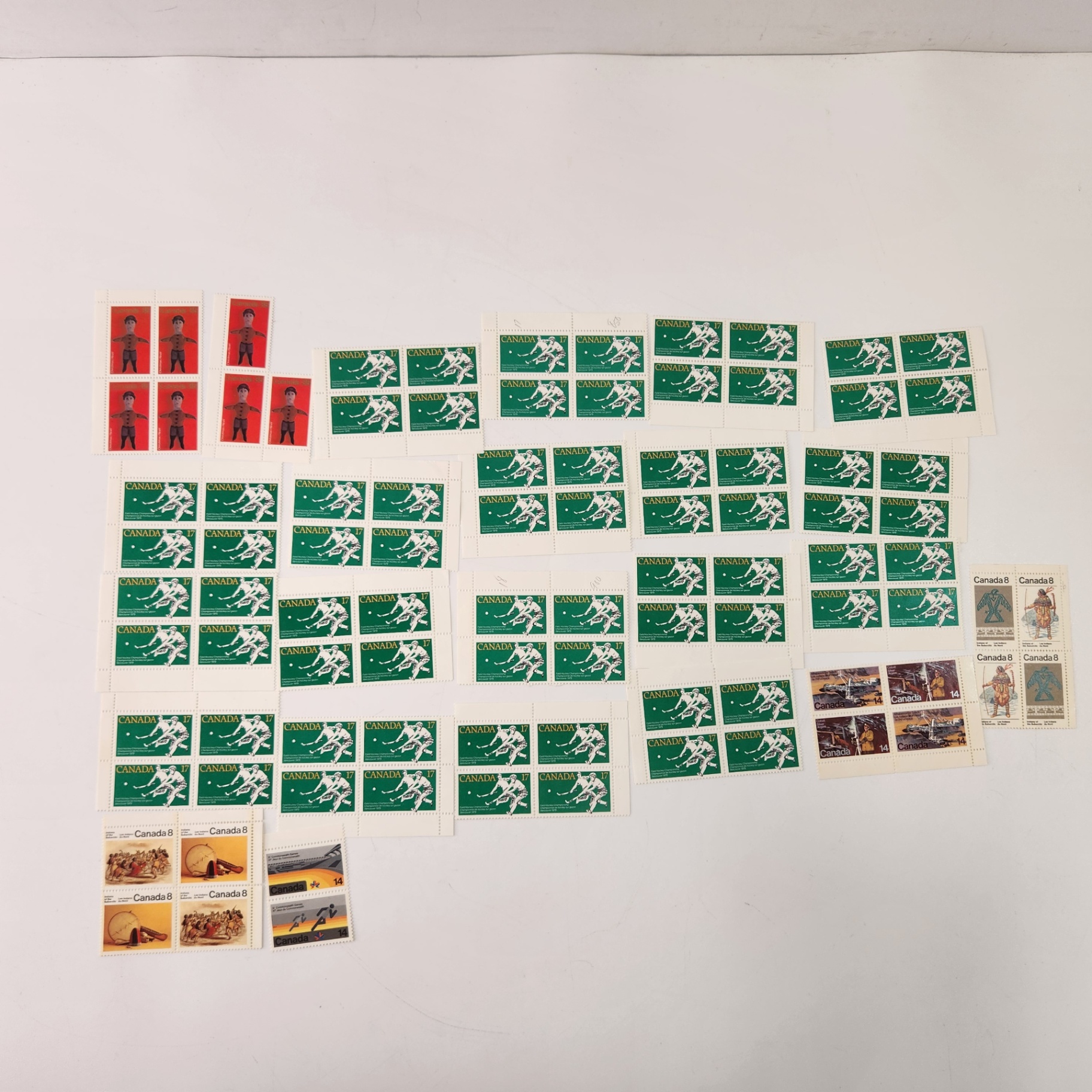 100+ Assorted 1970's Canada Post Stamps Christmas Field Hockey - image 1 of 5