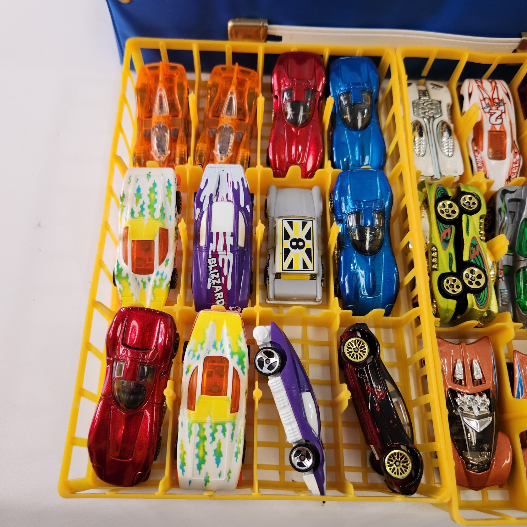 55 Loose Hot Wheels Diecast Toy Cars w/ Carry Case - image 2 of 6