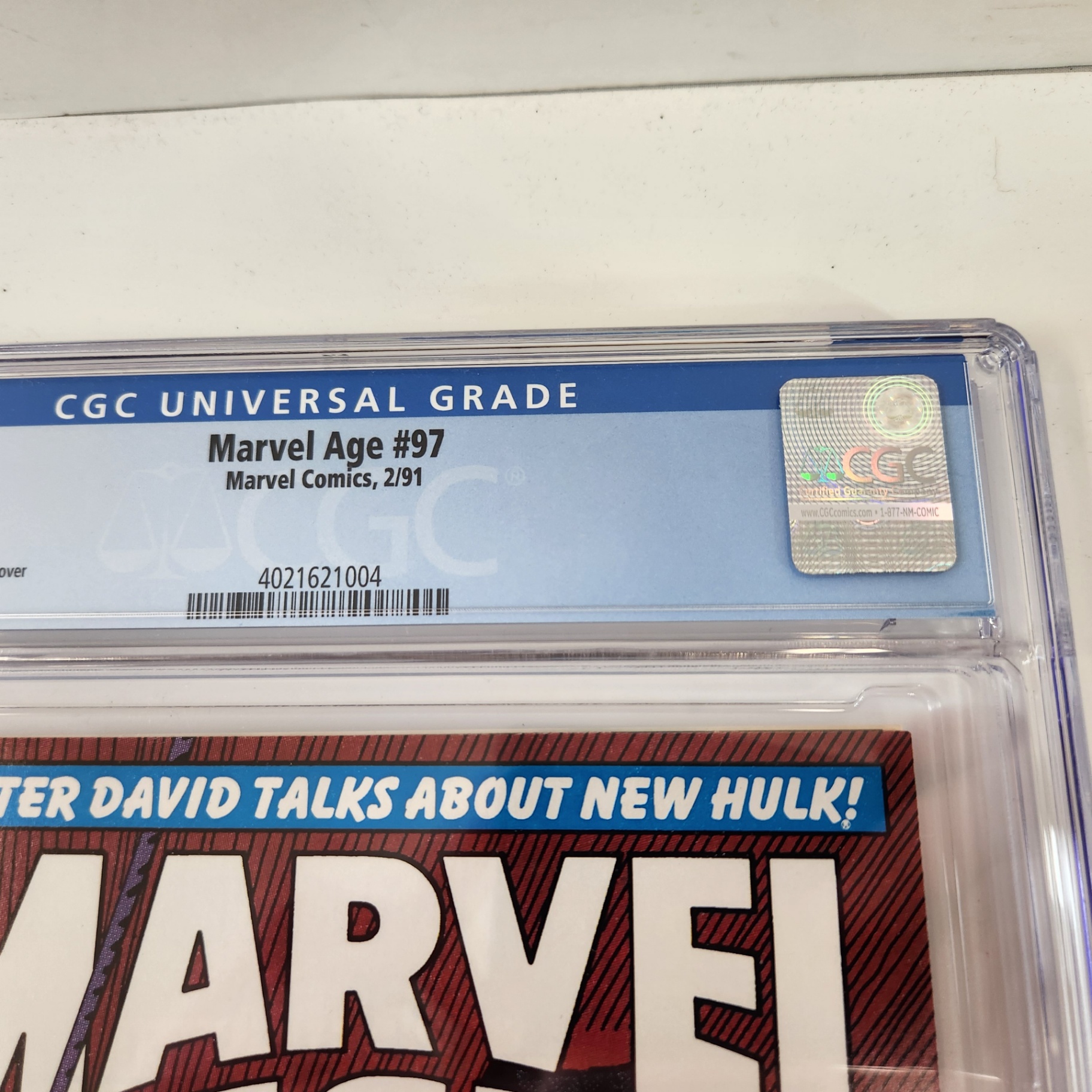 Marvel Age #97 CGC 9.4 - image 3 of 4