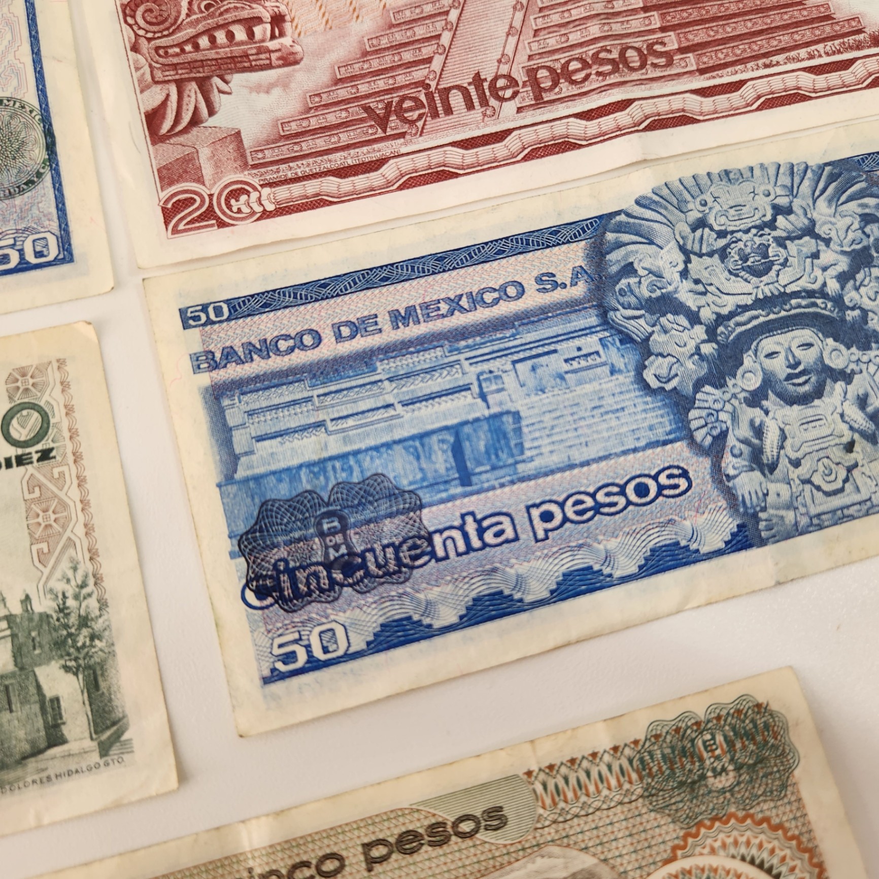 1970's Mexican Bank Notes Pesos - image 6 of 6
