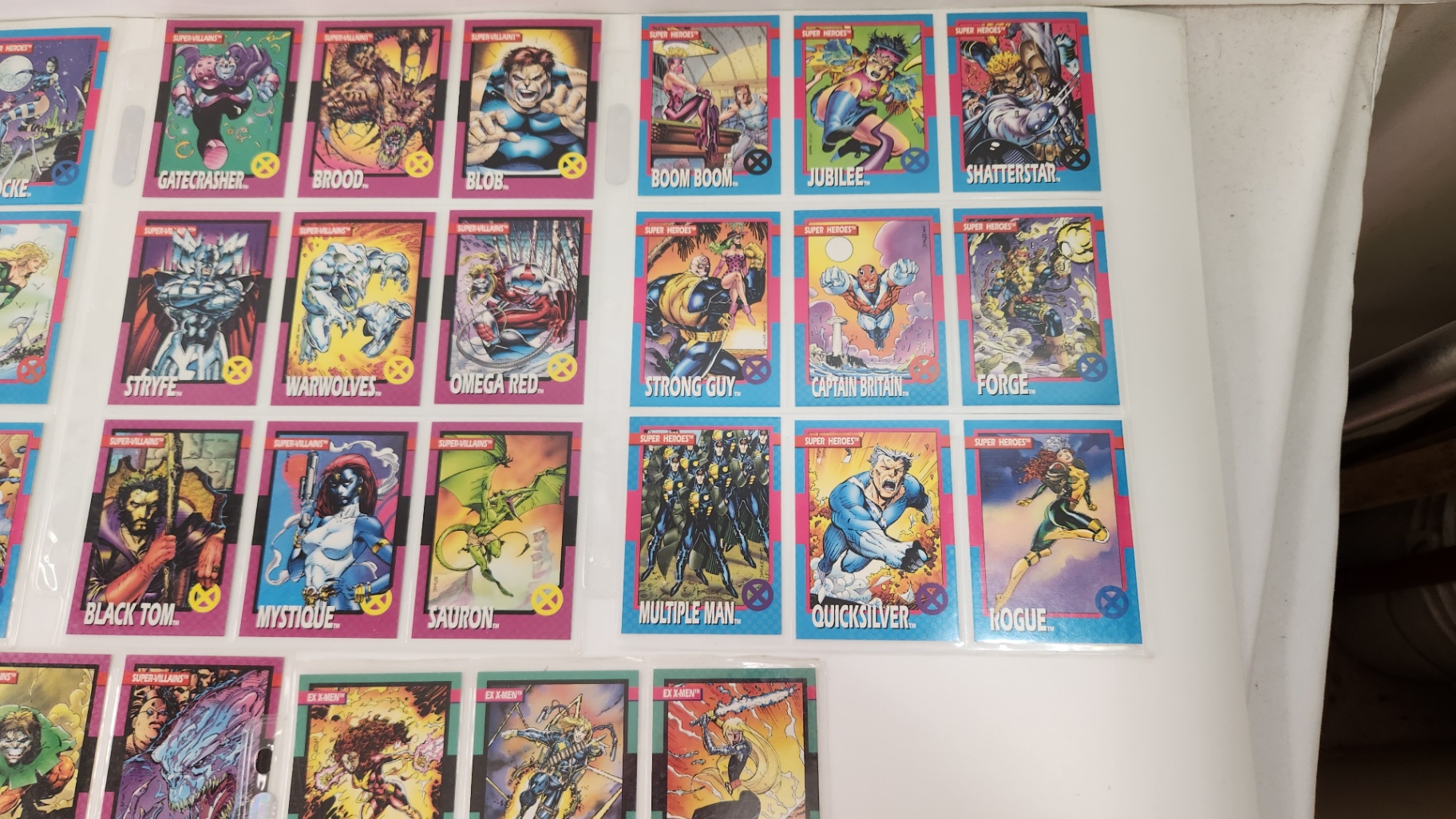 Marvel 1992 X-Men Superheros Supervillains Cards - image 3 of 6