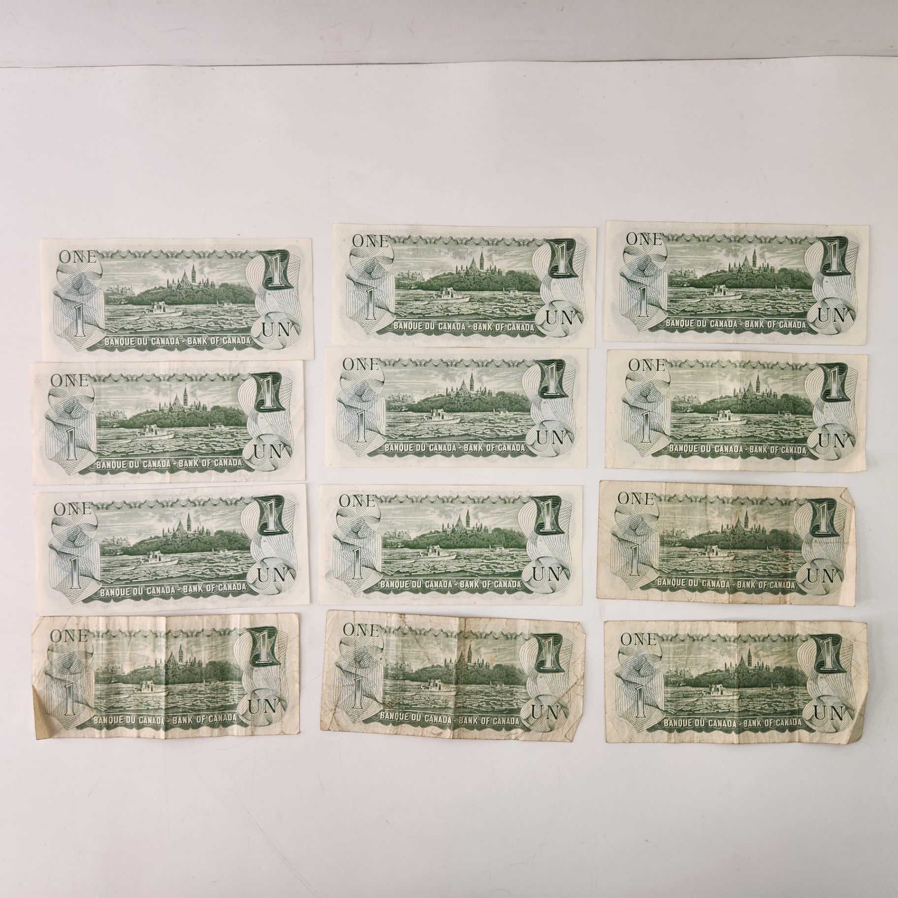 1973 Canadian $1 Bills Bank Notes Used - image 7 of 7