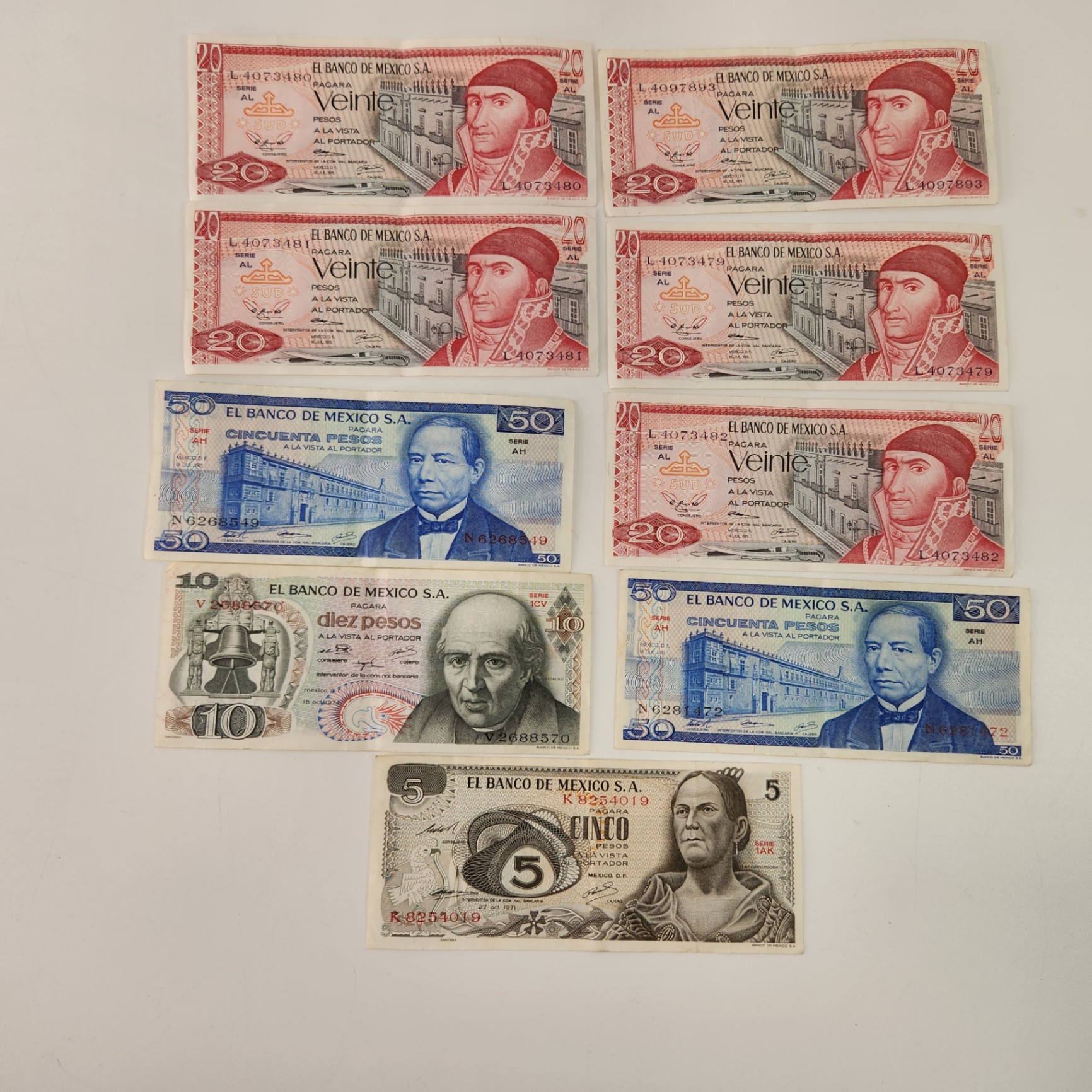 1970's Mexican Bank Notes Pesos - image 1 of 6