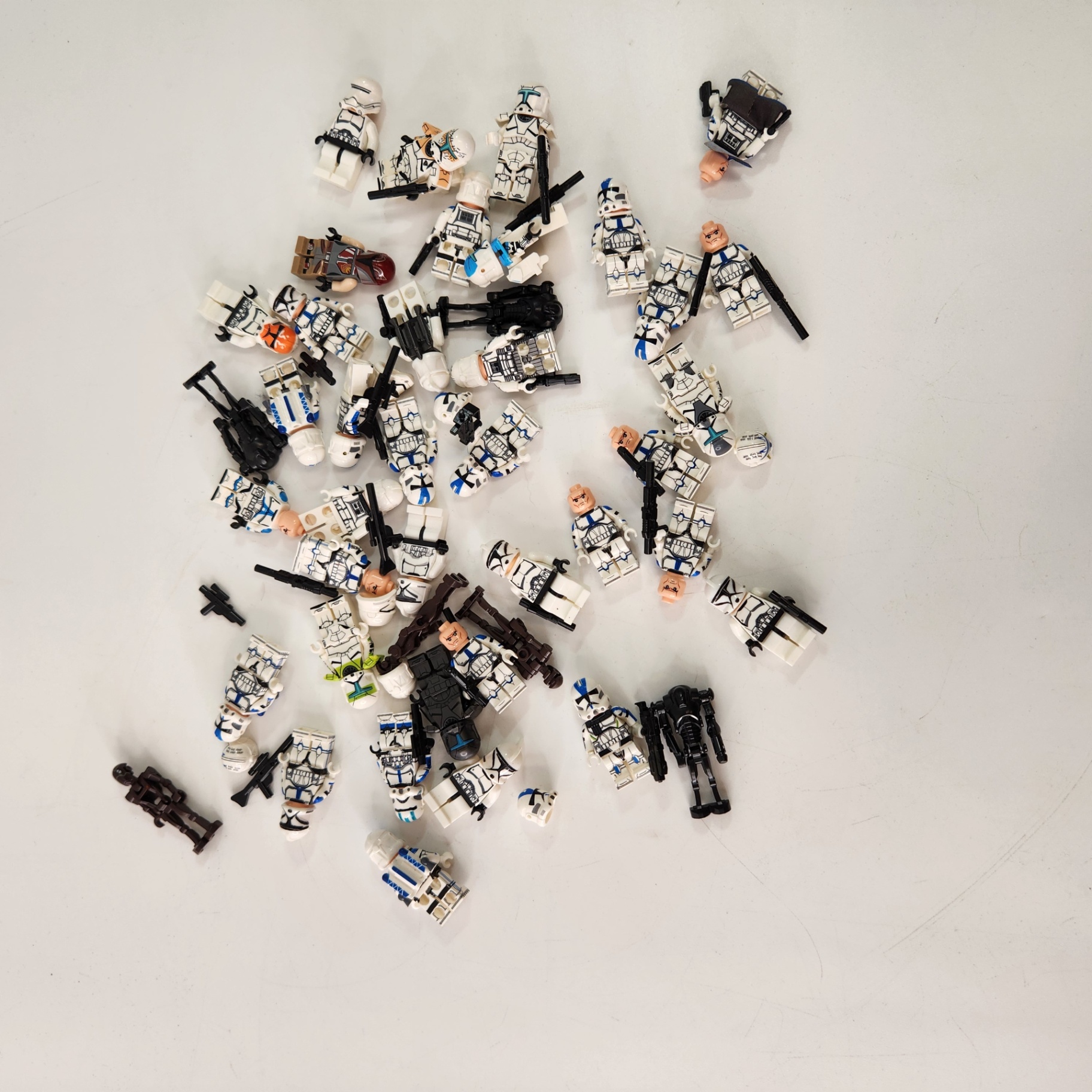 Assorted Miniature Star Wars Figurines + Accesories UNBRANDED - image 1 of 6