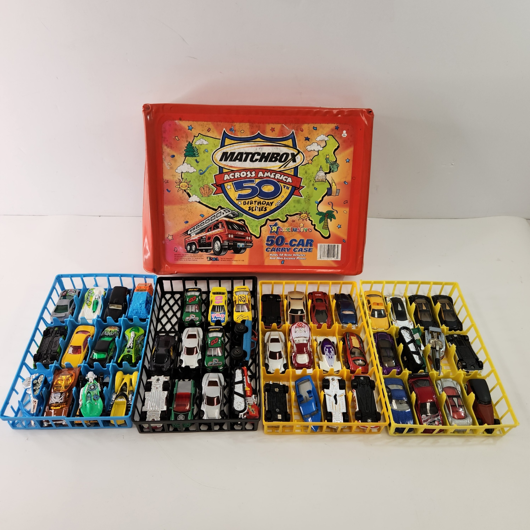24 Loose Hot Wheels W/ Matchbox Carry Case - image 1 of 7