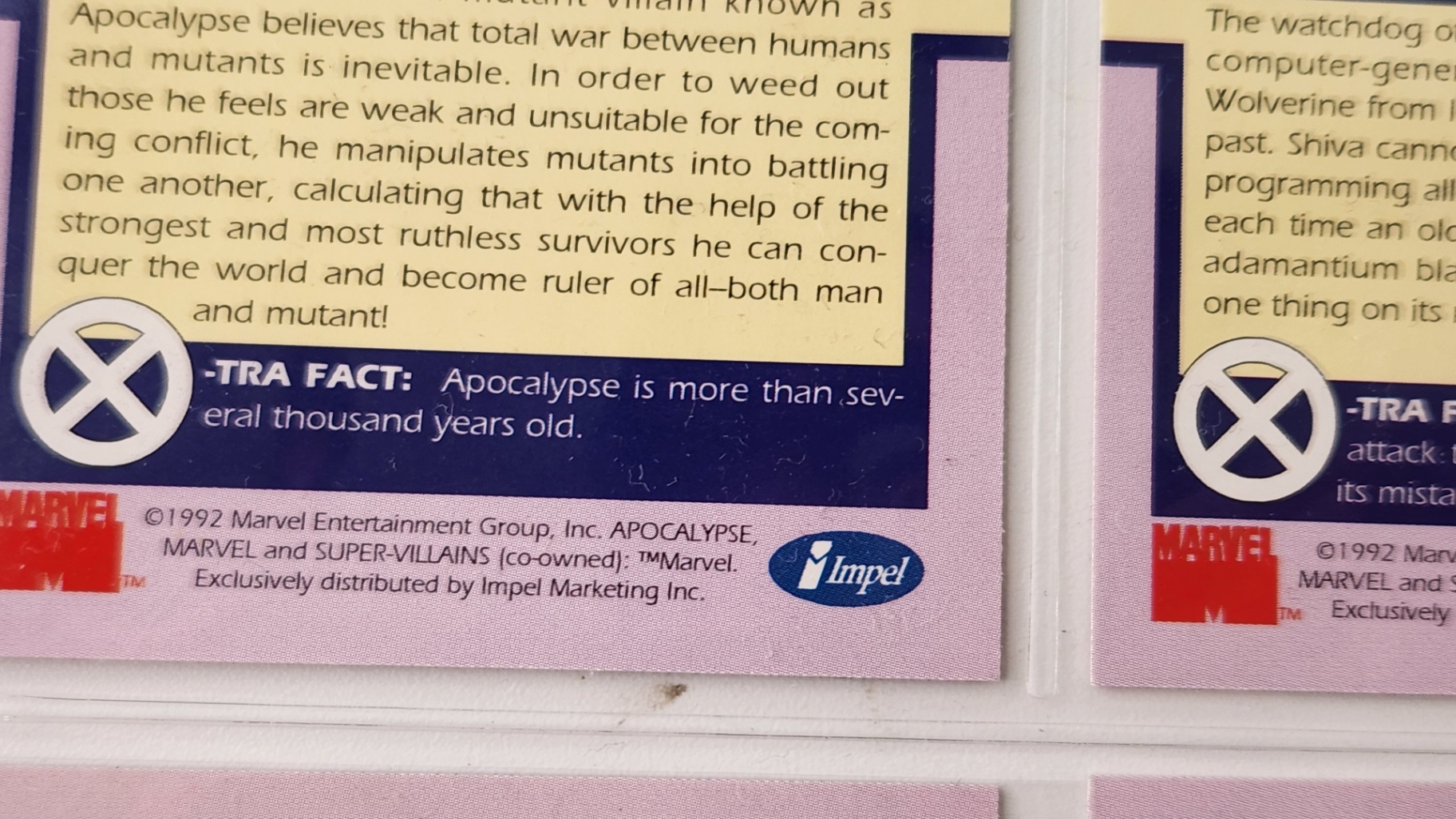 Marvel 1992 X-Men Superheros Supervillains Cards - image 6 of 6