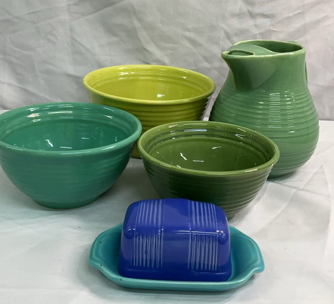 Bauer Ceramics in greens and blues - image 1 of 10