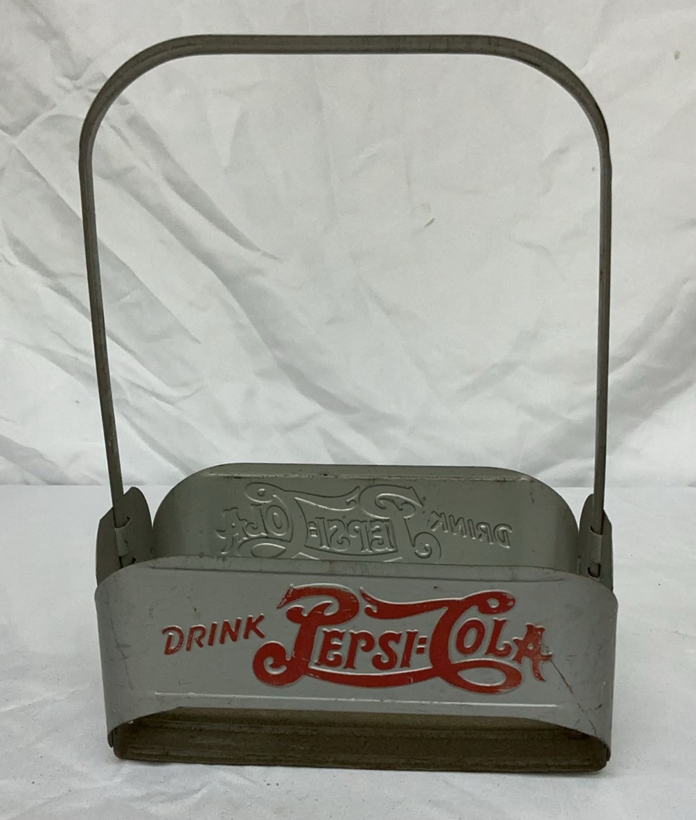 Vintage Metal Pepsi Thermometers And Bottle Carrier - image 7 of 10