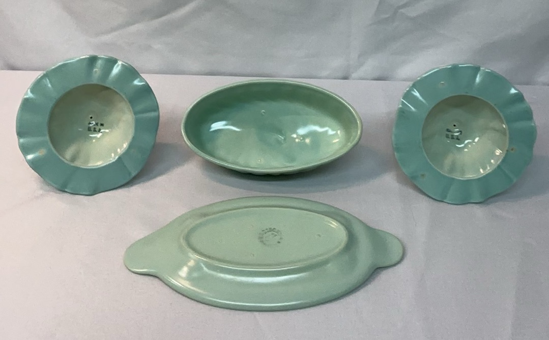 Franciscan Coronado Ceramics in turquoise and seafoam colors - image 3 of 8