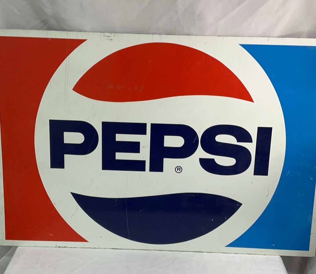Vintage Pepsi Metal Sign - image 1 of 5