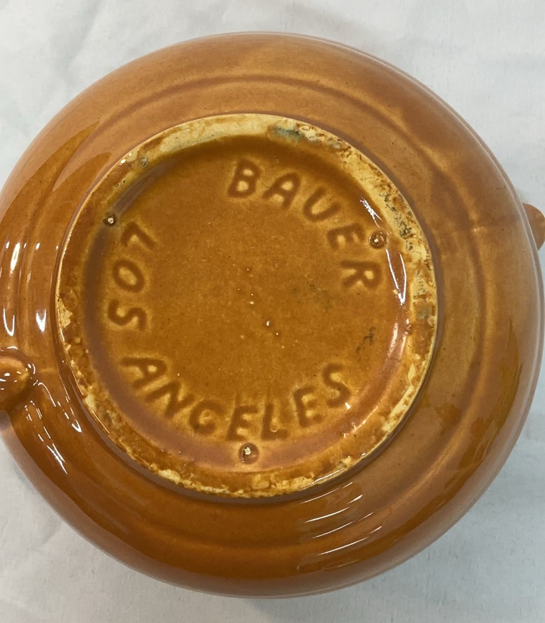 Bauer Ceramics cups, saucers and small pitcher - image 3 of 13