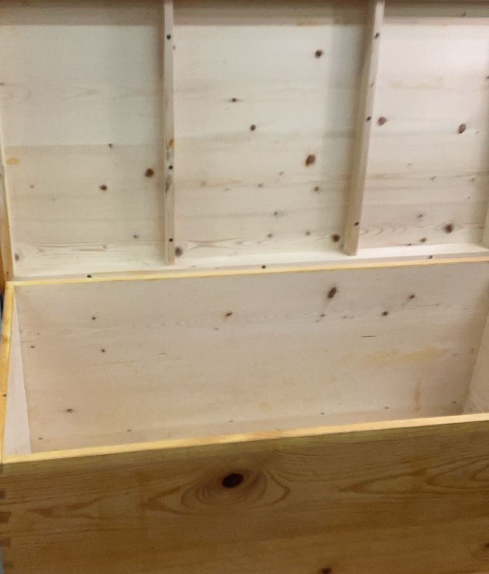 Vintage Pine wood Chest - image 5 of 6