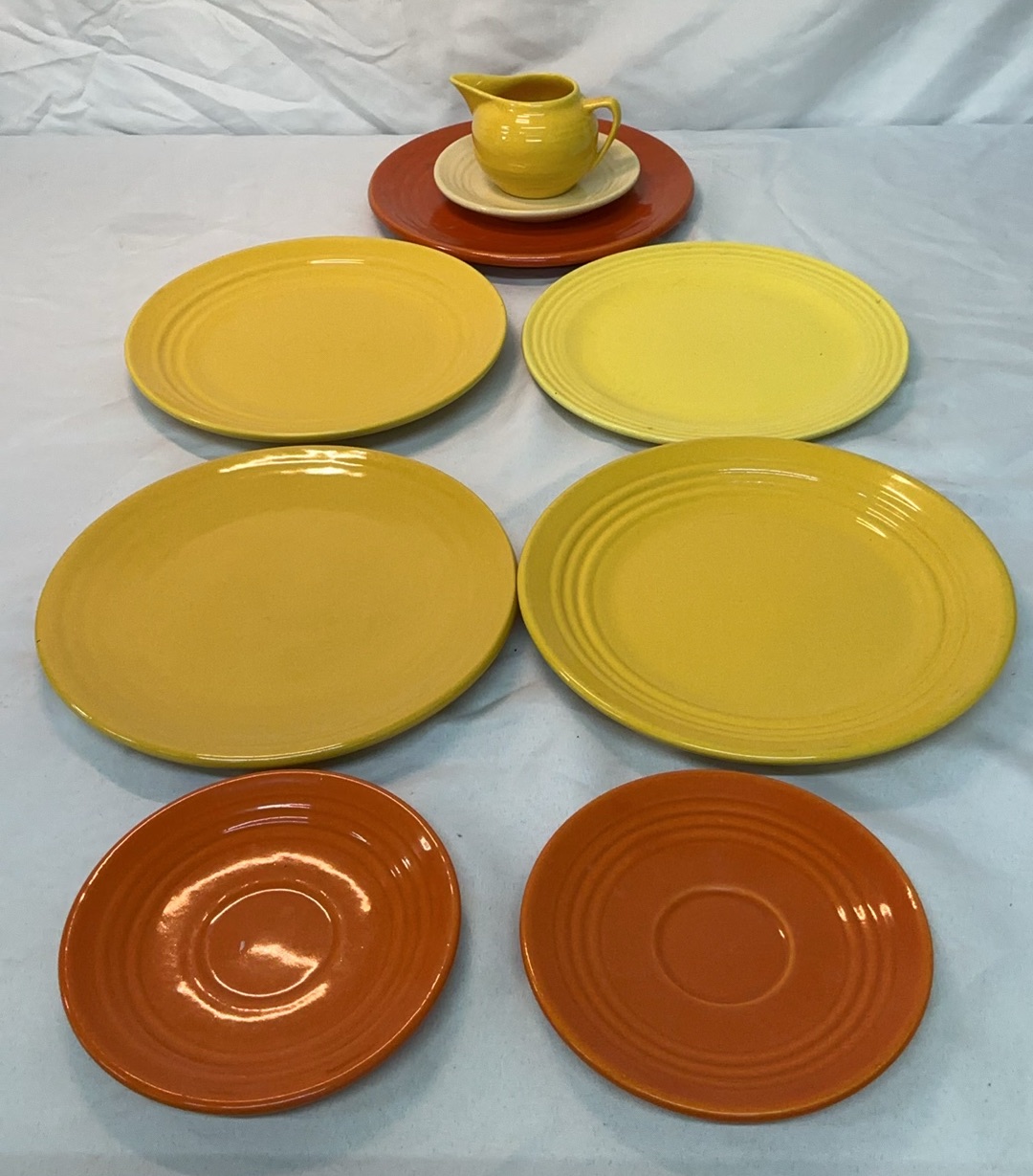 Bauer Ceramics, in yellows and burnt orange - image 1 of 9