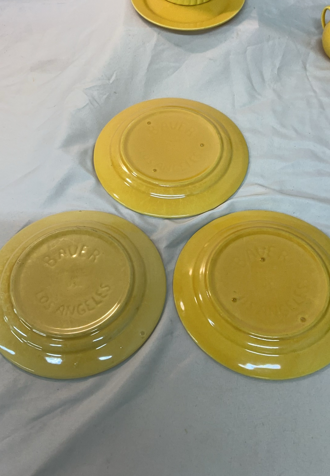 Yellow Bauer Pottery Dinnerware Set - image 11 of 15
