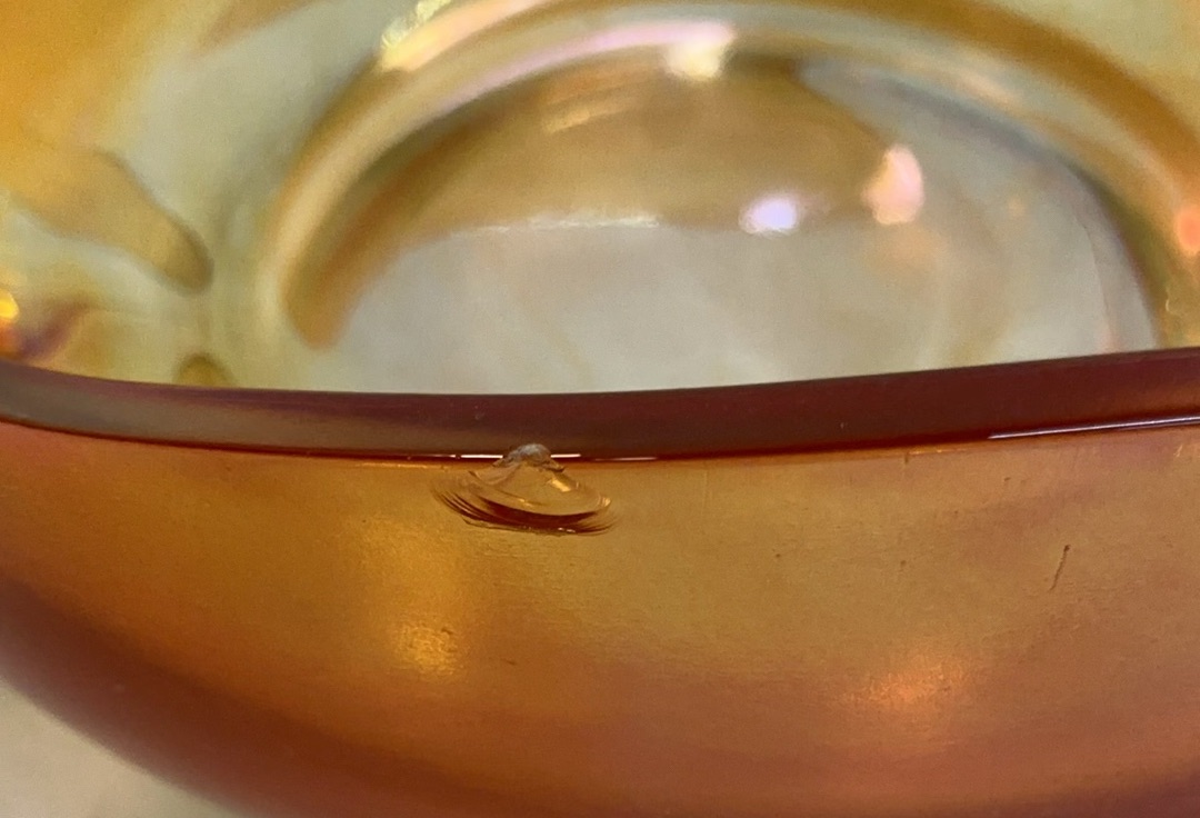 Vintage Aurelian Weller Vase, Murano Orange Glass Serving Bowl - image 6 of 6