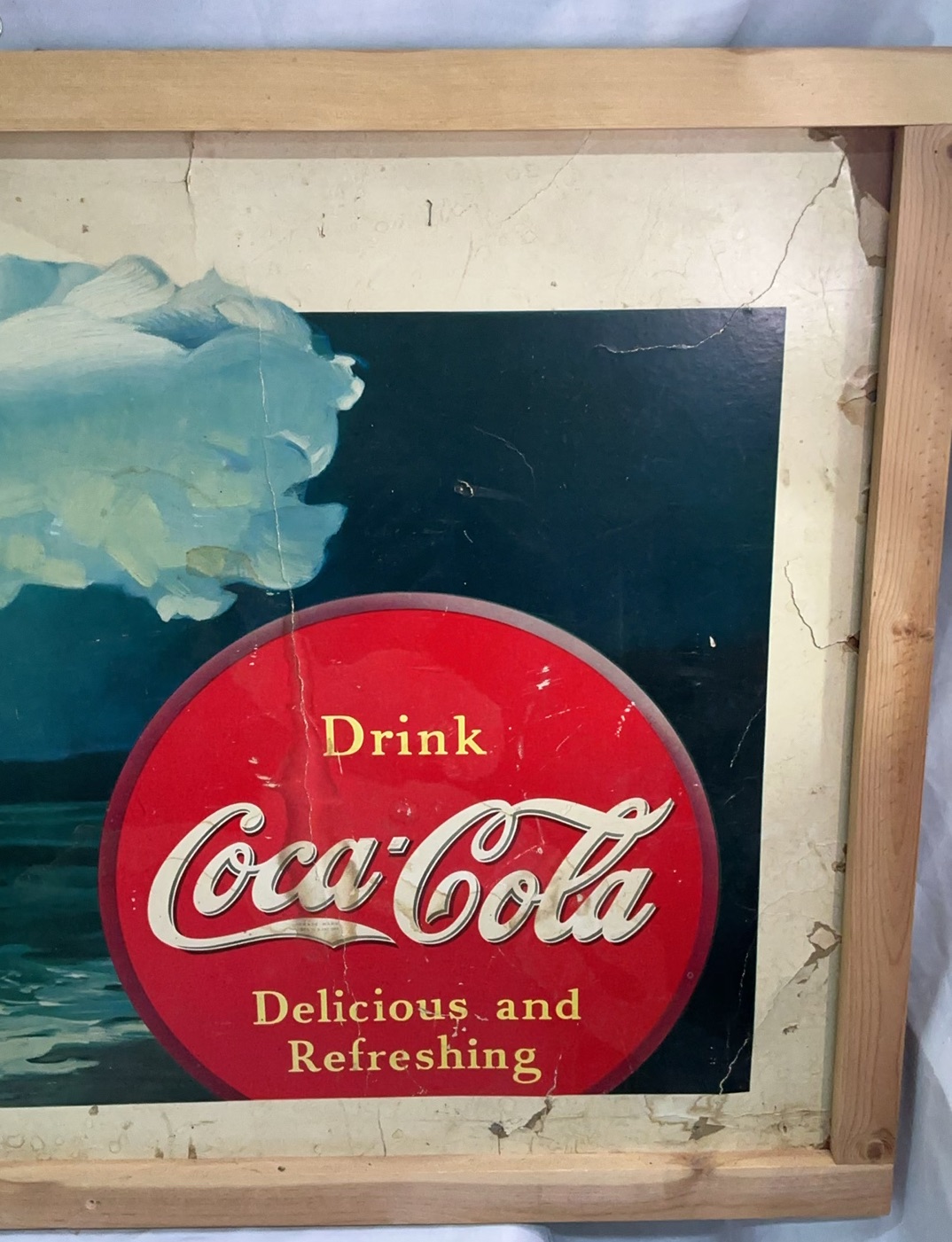 Large Coca-Cola Advertising Sign - image 1 of 4