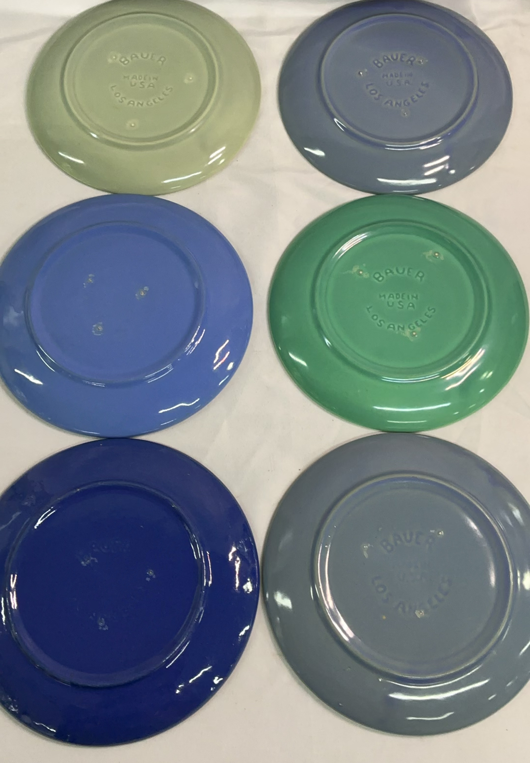 Bauer Blues Plates, and rare pitcher - image 5 of 13