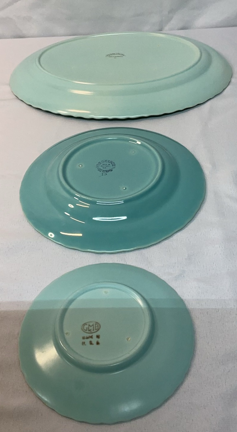 Franciscan Coronado Ceramics in turquoise and seafoam colors - image 5 of 8