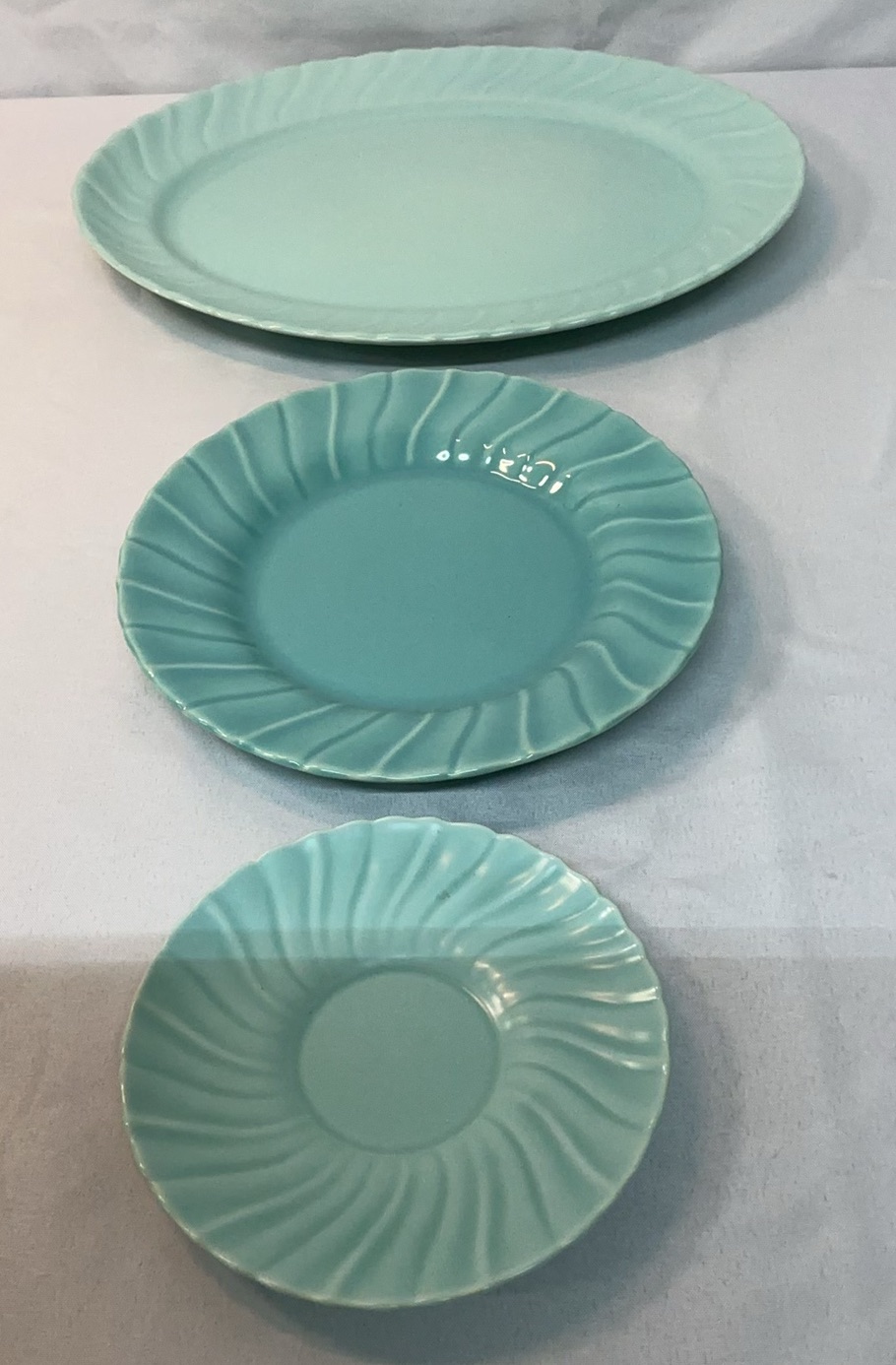 Franciscan Coronado Ceramics in turquoise and seafoam colors - image 4 of 8