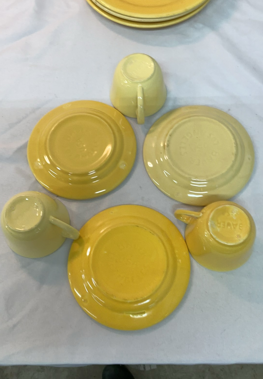 Yellow Bauer Pottery Dinnerware Set - image 8 of 15