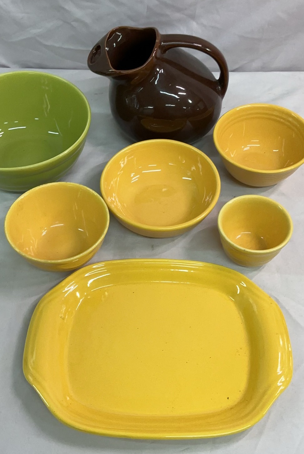 Bauer Ceramics, yellow, lime and brown - image 1 of 10