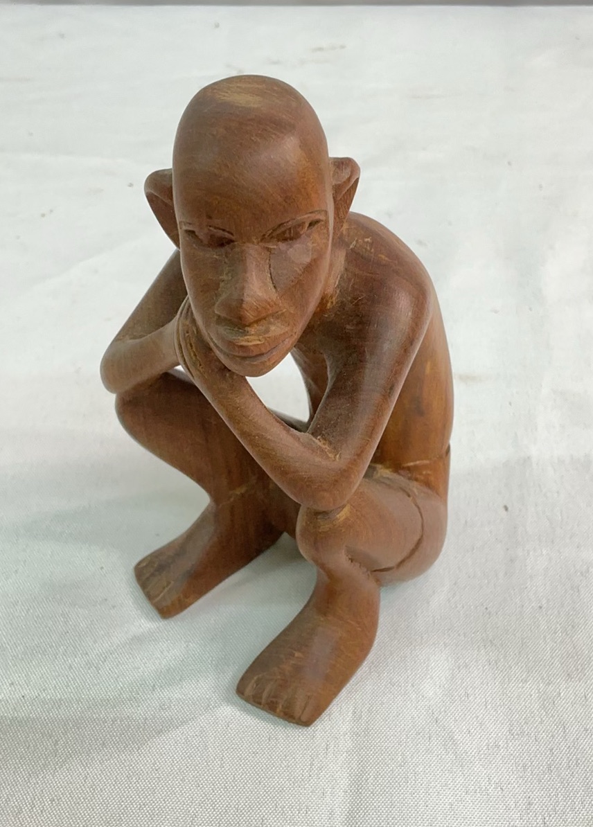 4 Carved Wood Figurines - image 4 of 5