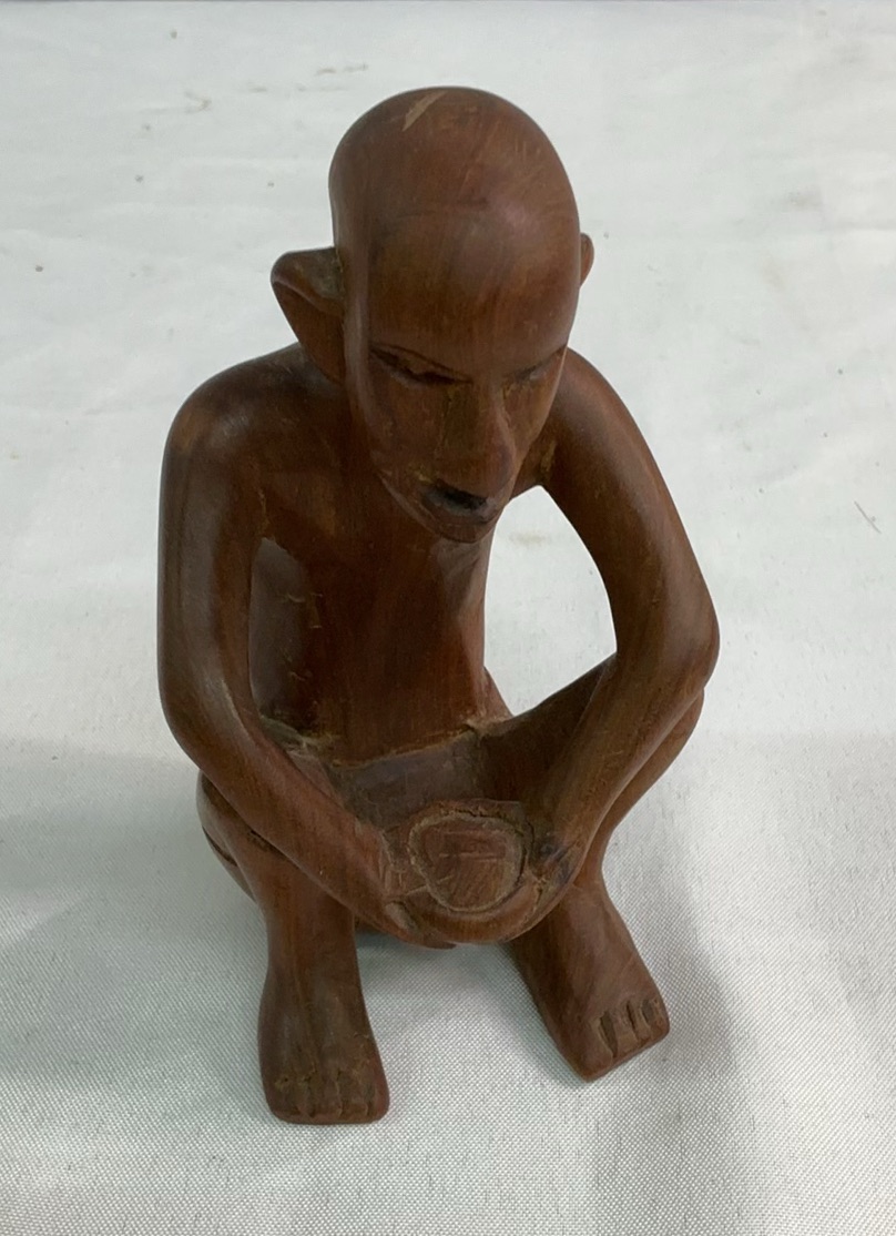 4 Carved Wood Figurines - image 5 of 5