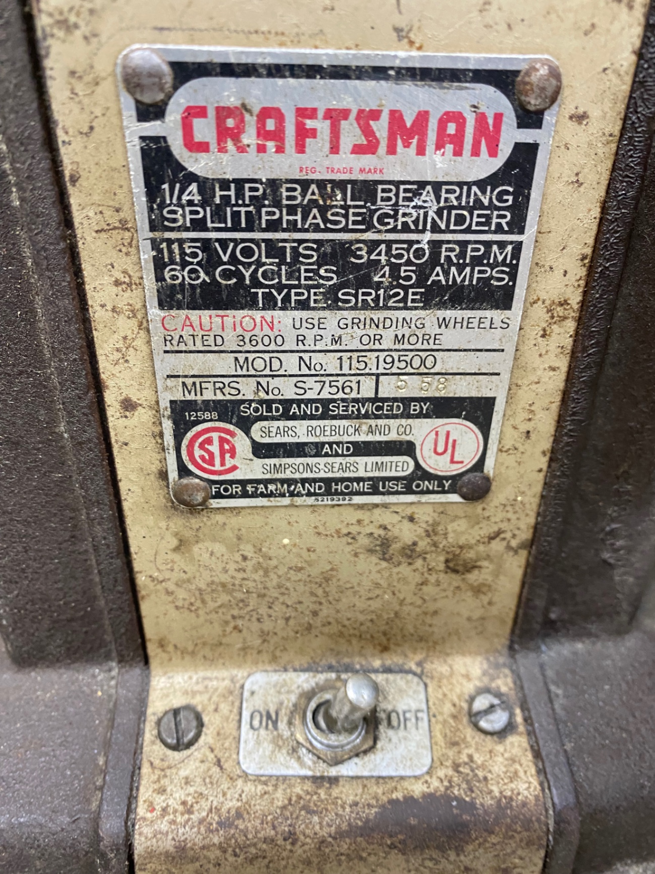 Bench Grinder on Stand - image 2 of 4
