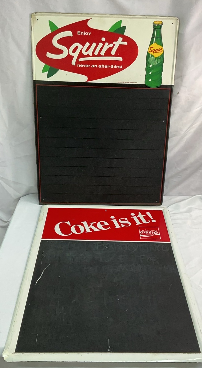 Vintage Soda Metal Diner Chalkboards - image 1 of 10