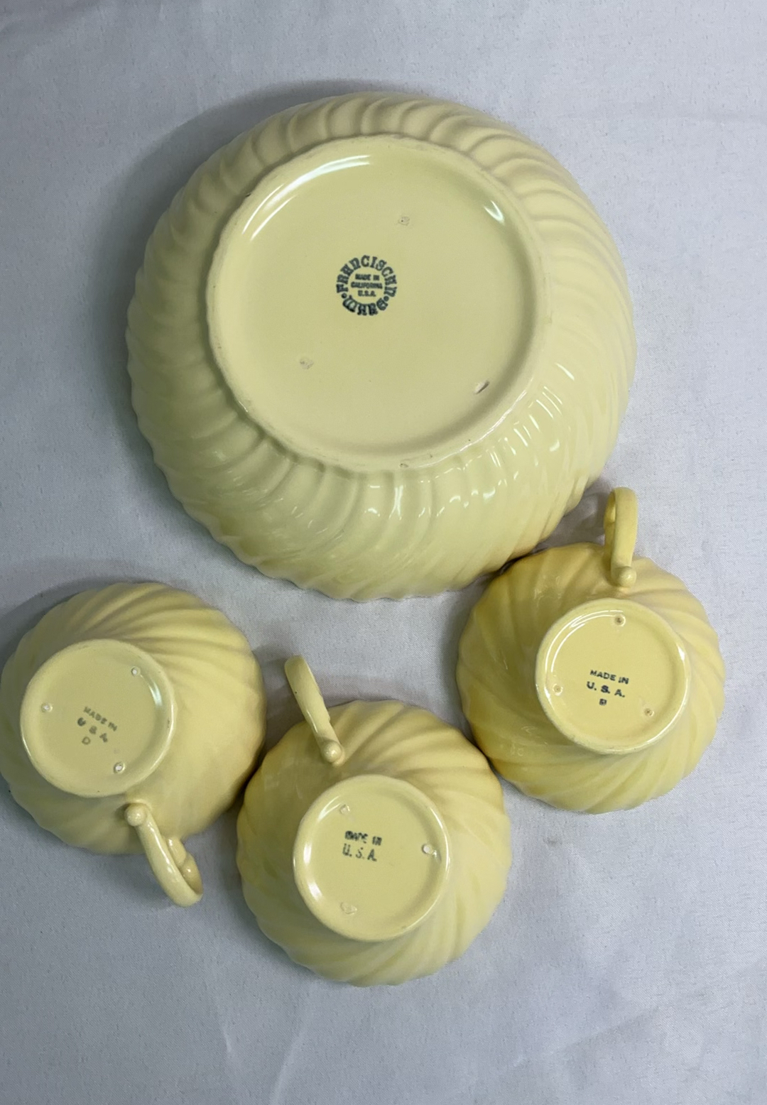 Pale Yellow Franciscan Coronado dishes - image 15 of 15