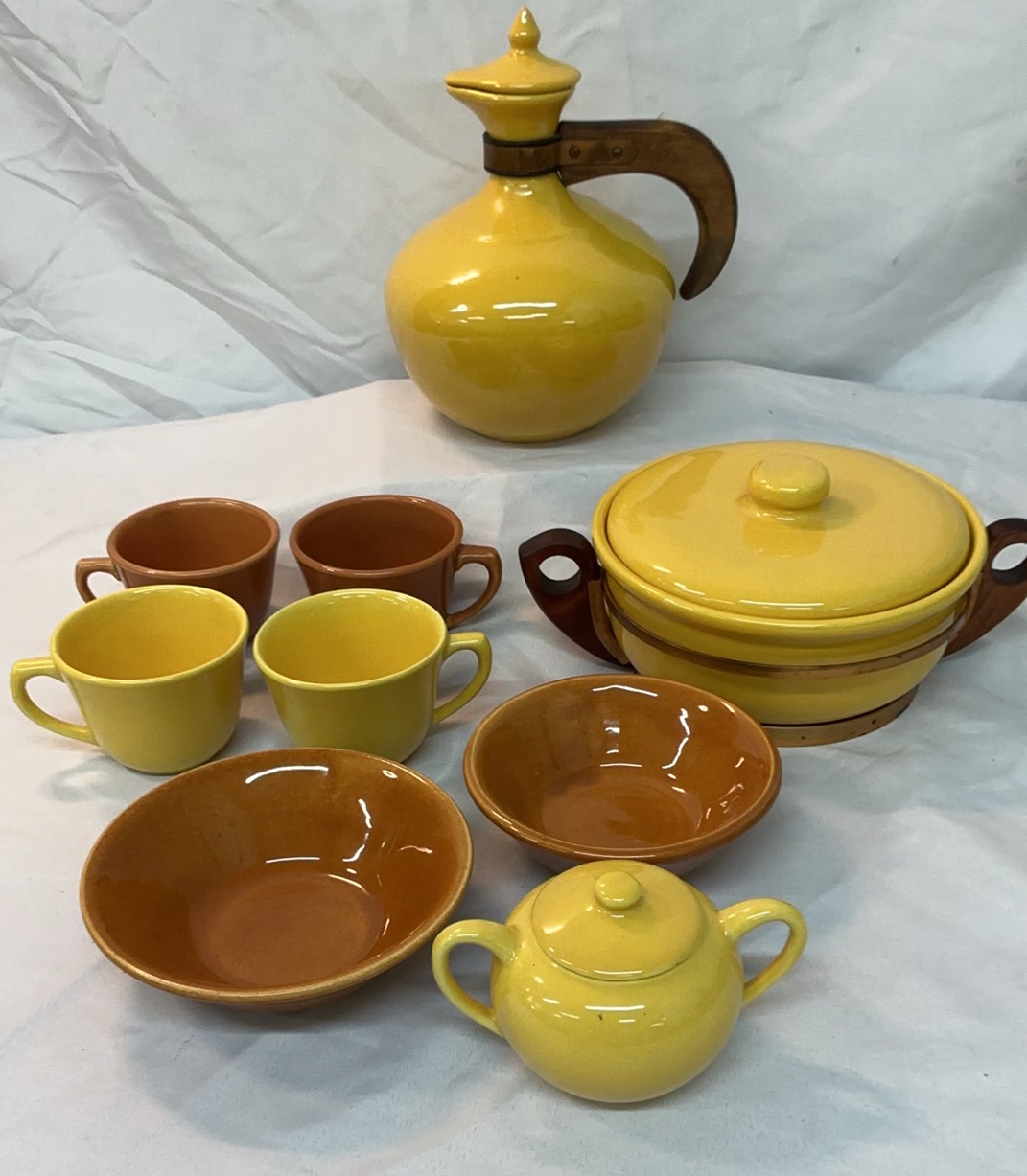 Bauer Ceramics mustards and browns. - image 1 of 12