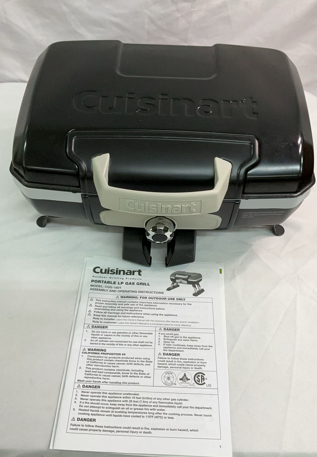 Cuisinart Portable LP Gas Grill CGG-180T, NEW - image 1 of 5