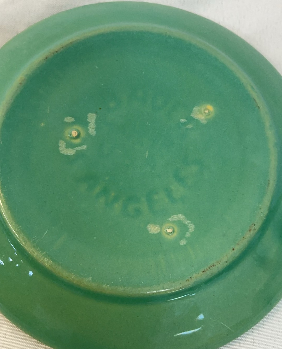 Bauer Ceramics cups, saucers and small pitcher - image 8 of 13