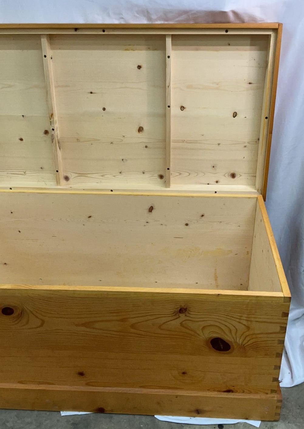 Vintage Pine wood Chest - image 6 of 6