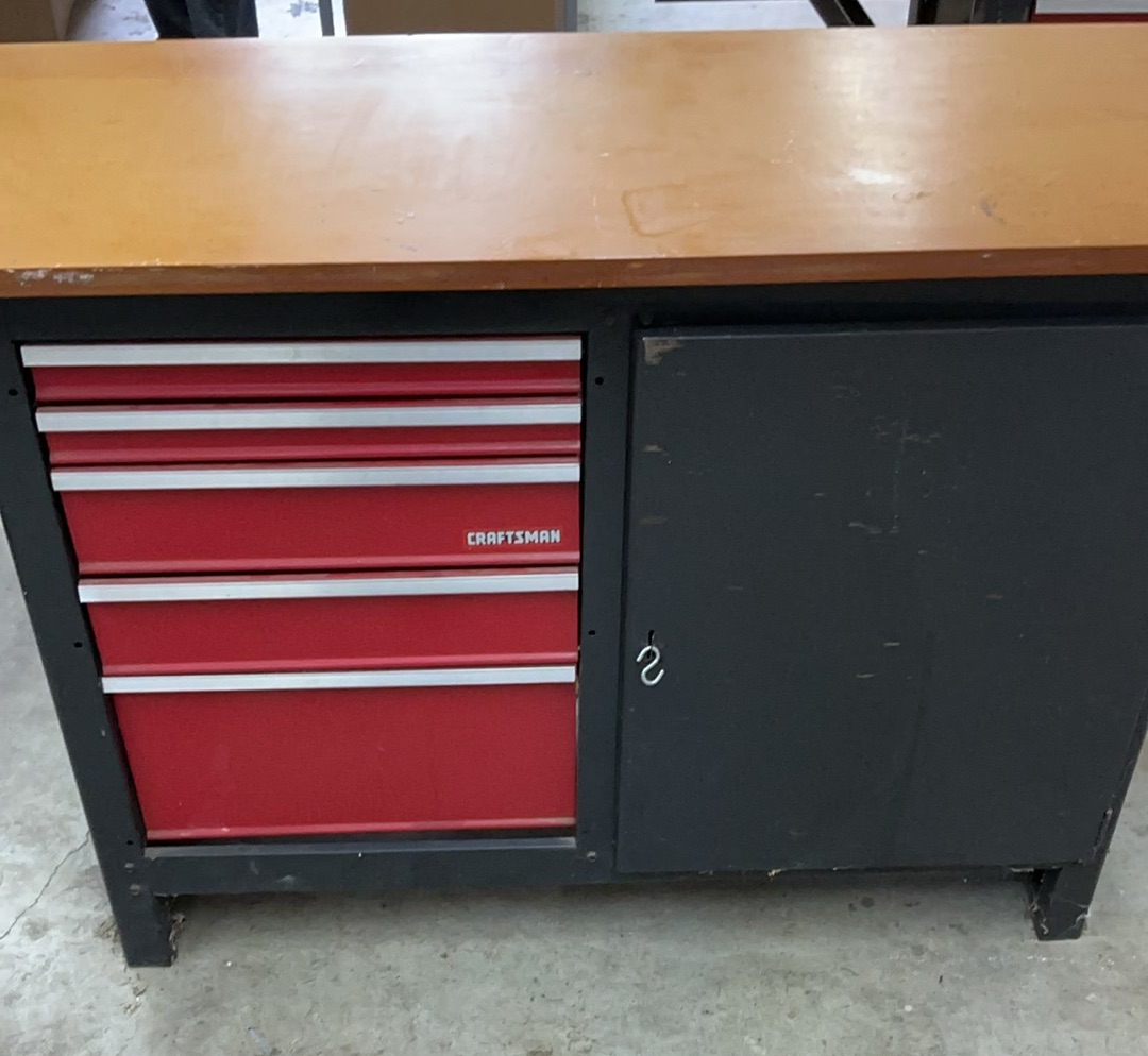 Craftsman Tool Cabinet Custom Workbench - image 1 of 6