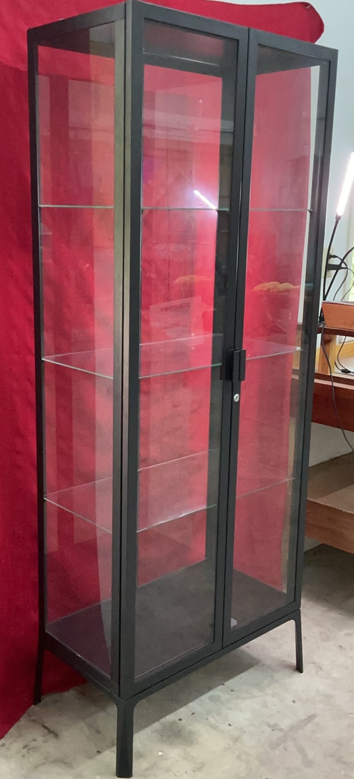 Glass And Metal Display Cabinet - image 3 of 4