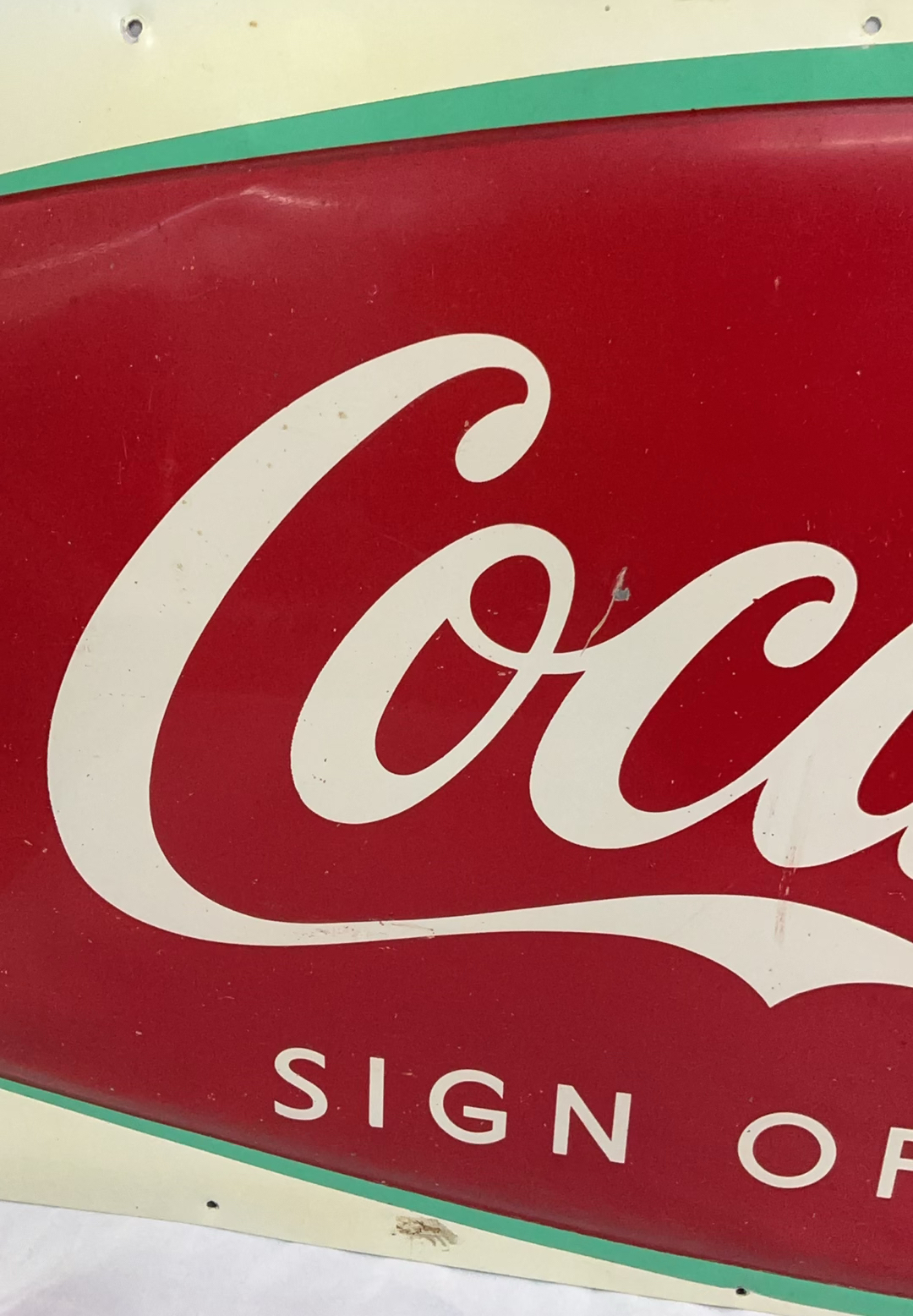Vintage Metal Coca-Cola Sign - image 4 of 6